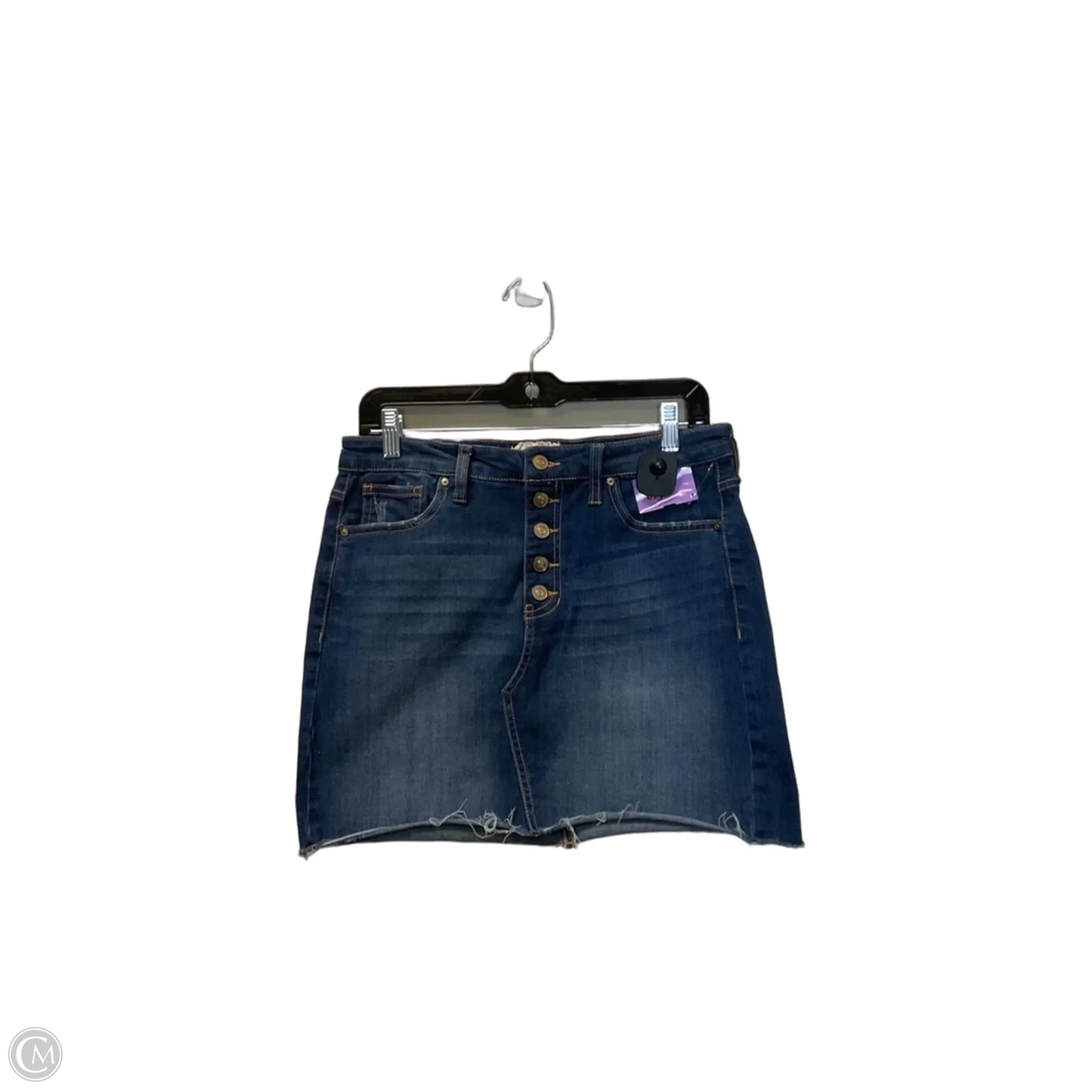 Skirt Mini & Short By Altard State In Blue Denim, Size: M