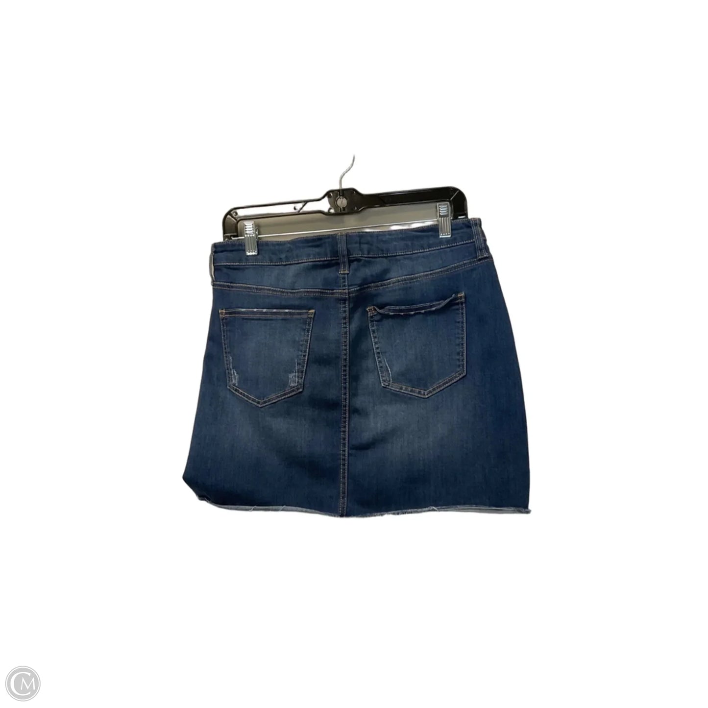 Skirt Mini & Short By Altard State In Blue Denim, Size: M