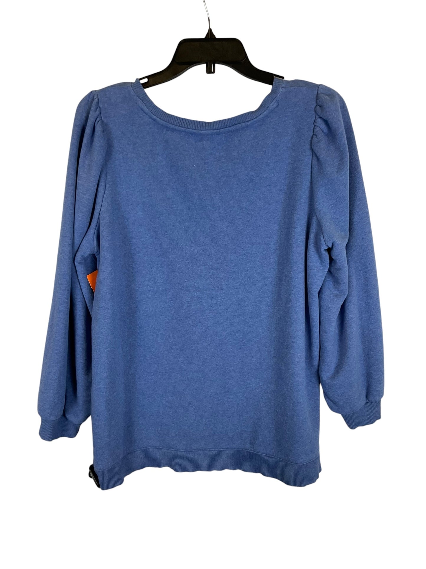 Top Long Sleeve By Talbots In Blue, Size: 1x