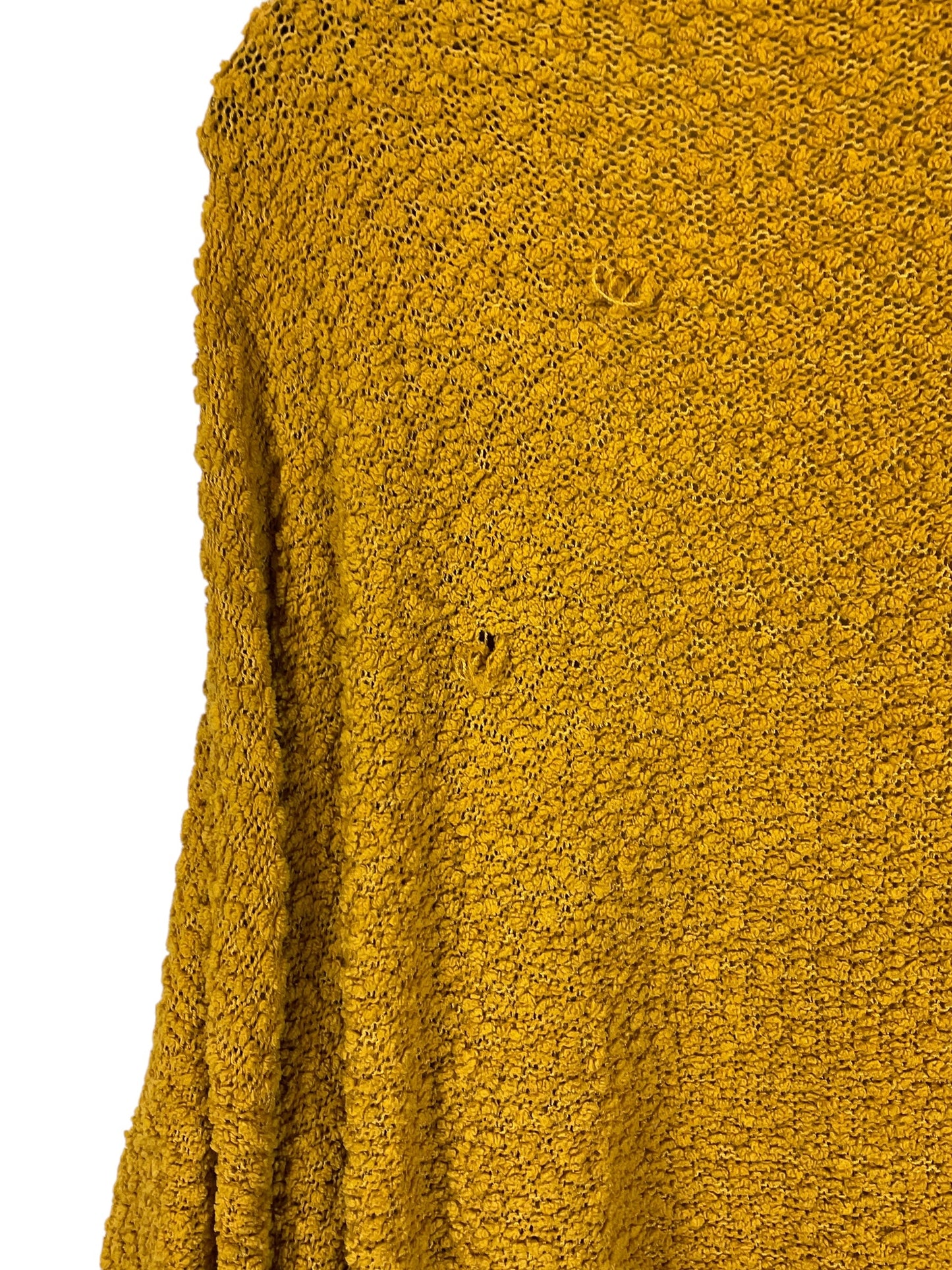 Cardigan By Bobbie Brooks In Yellow, Size: 2x