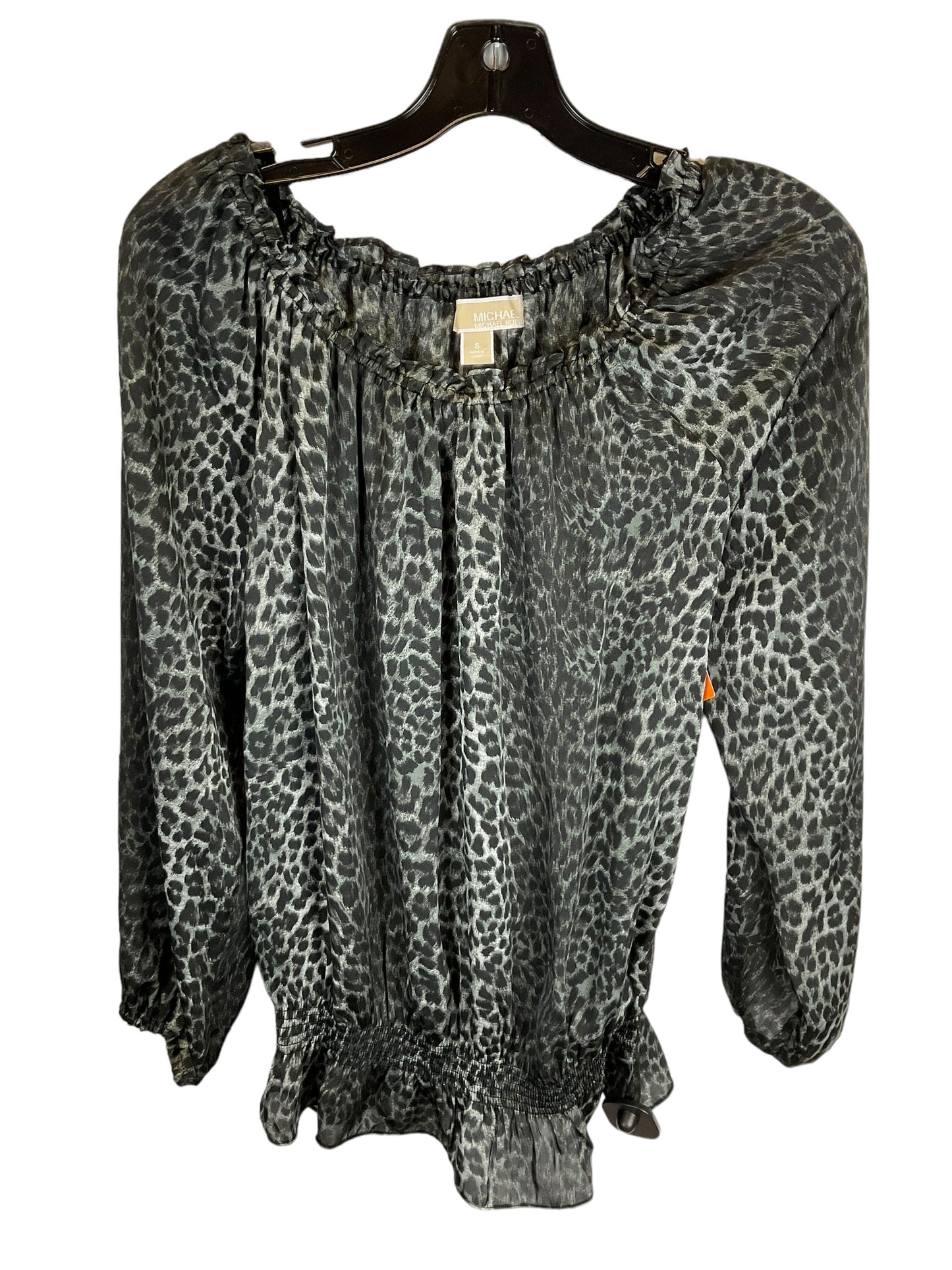 Top Long Sleeve By Michael By Michael Kors In Grey, Size: S