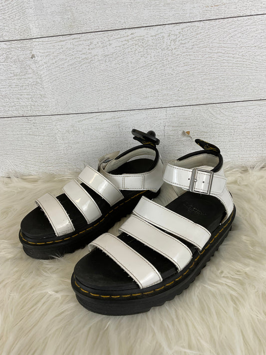 White Sandals Designer Dr Martens, Size 7