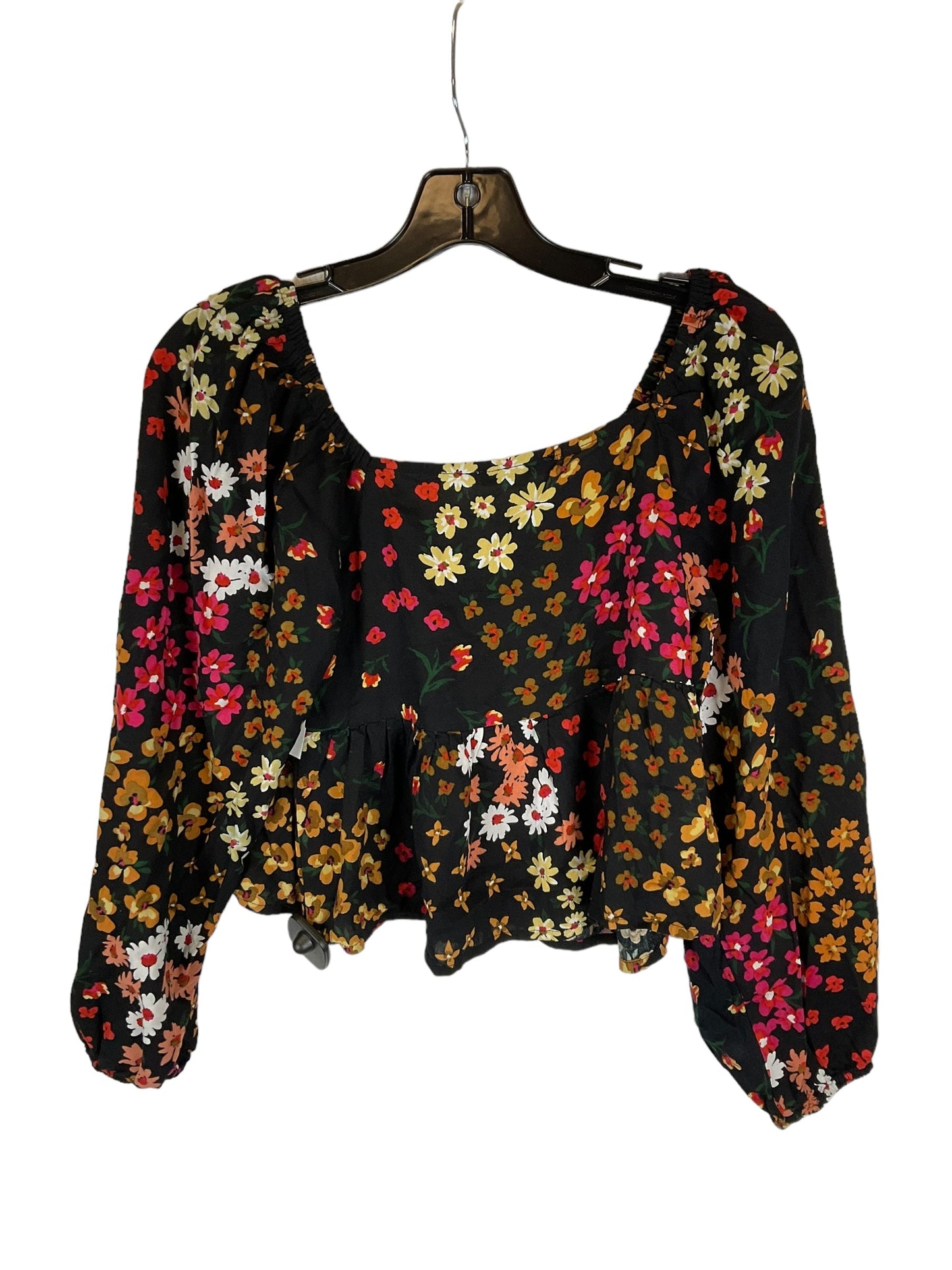 Top Long Sleeve By Clothes Mentor In Black, Size: M