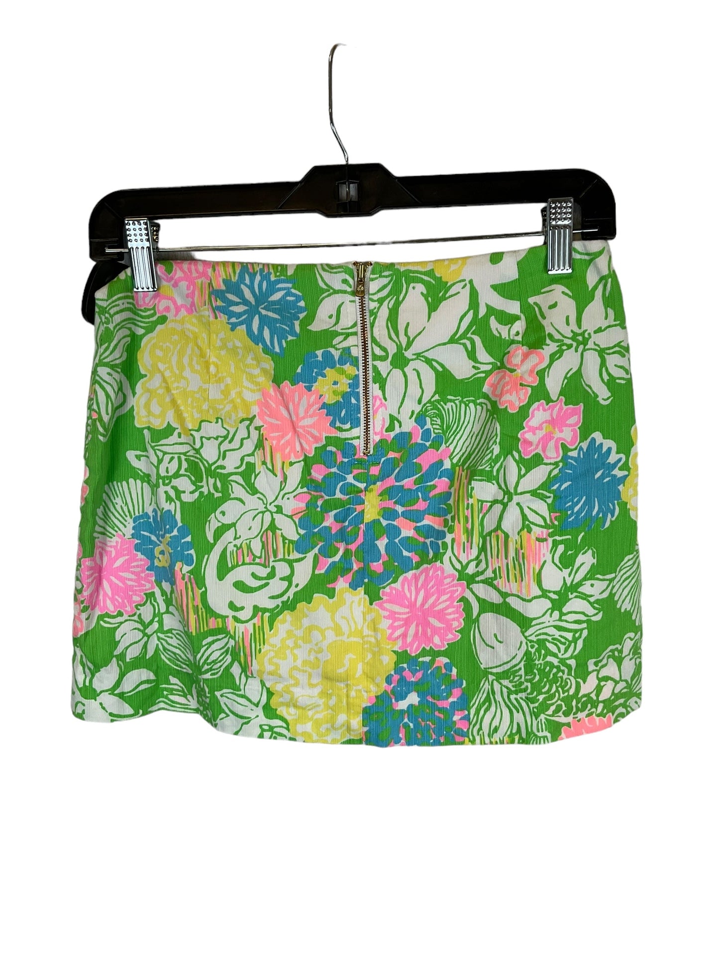 Green Skirt Designer Lilly Pulitzer, Size 0