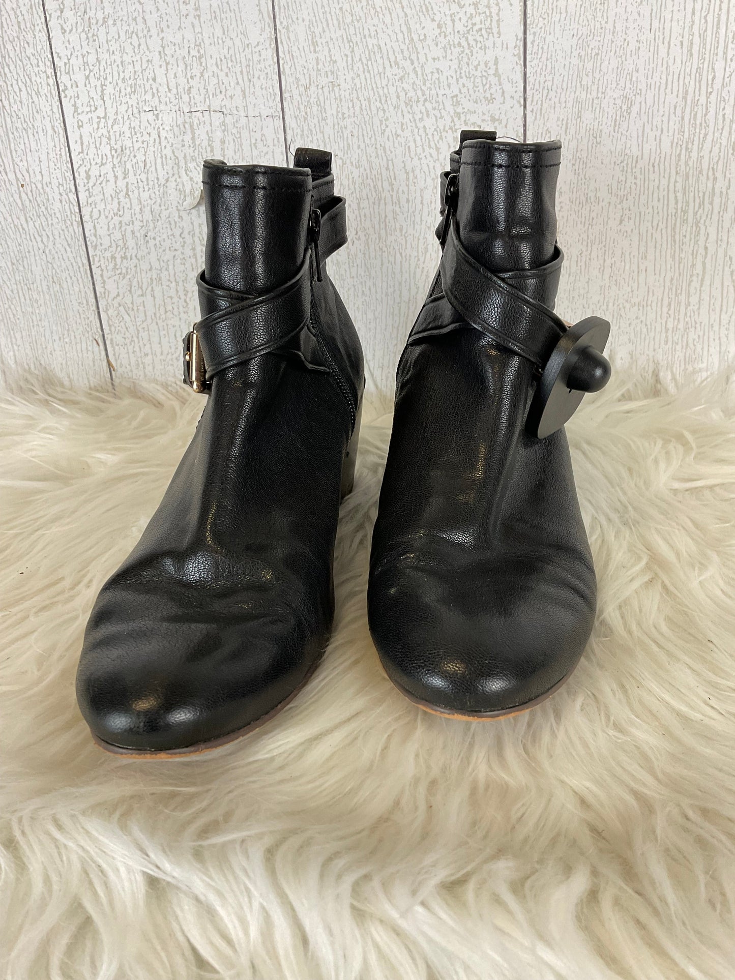 Boots Designer By Coach In Black, Size: 7