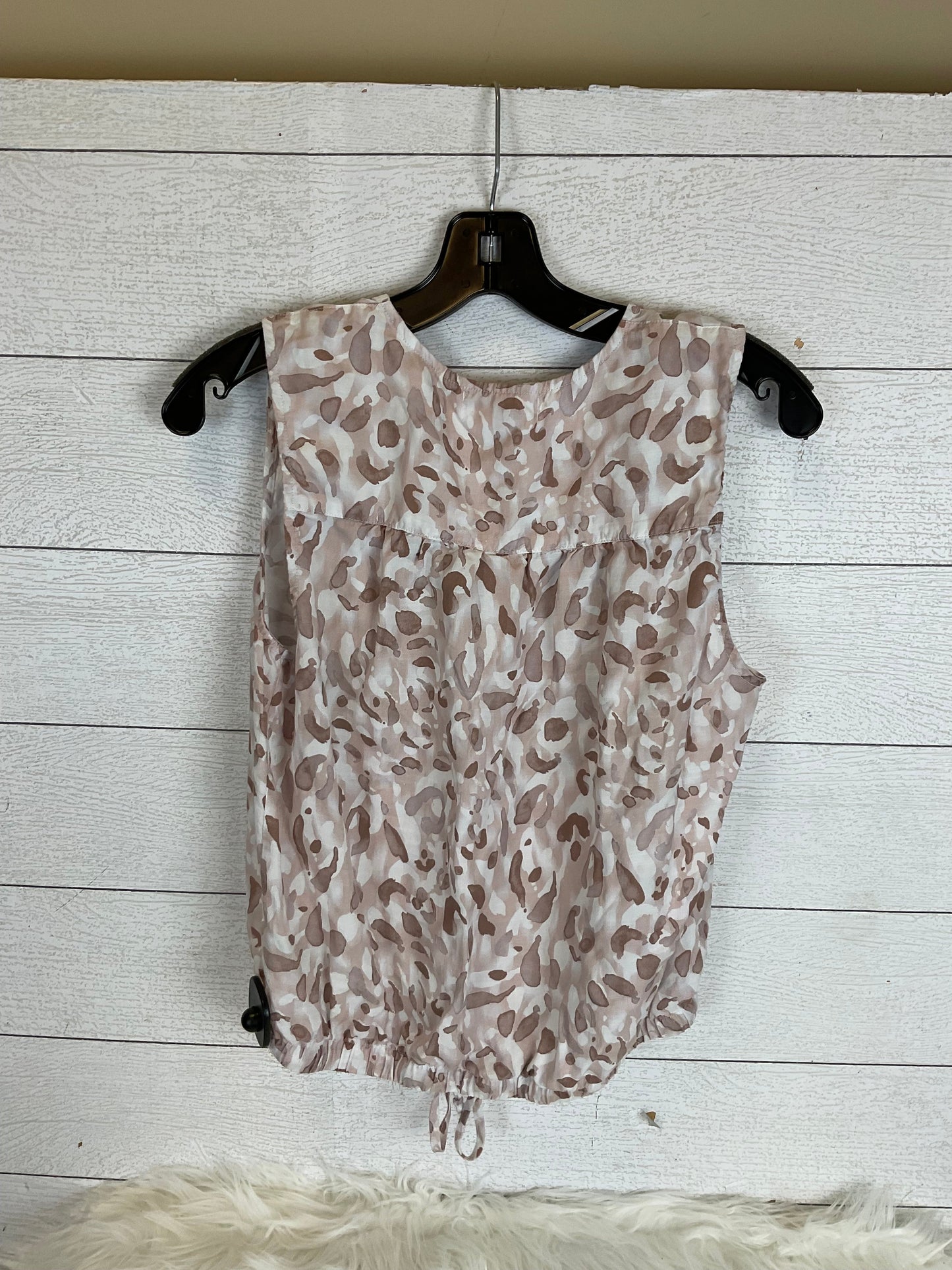 Animal Print Top Sleeveless Cloth & Stone, Size M