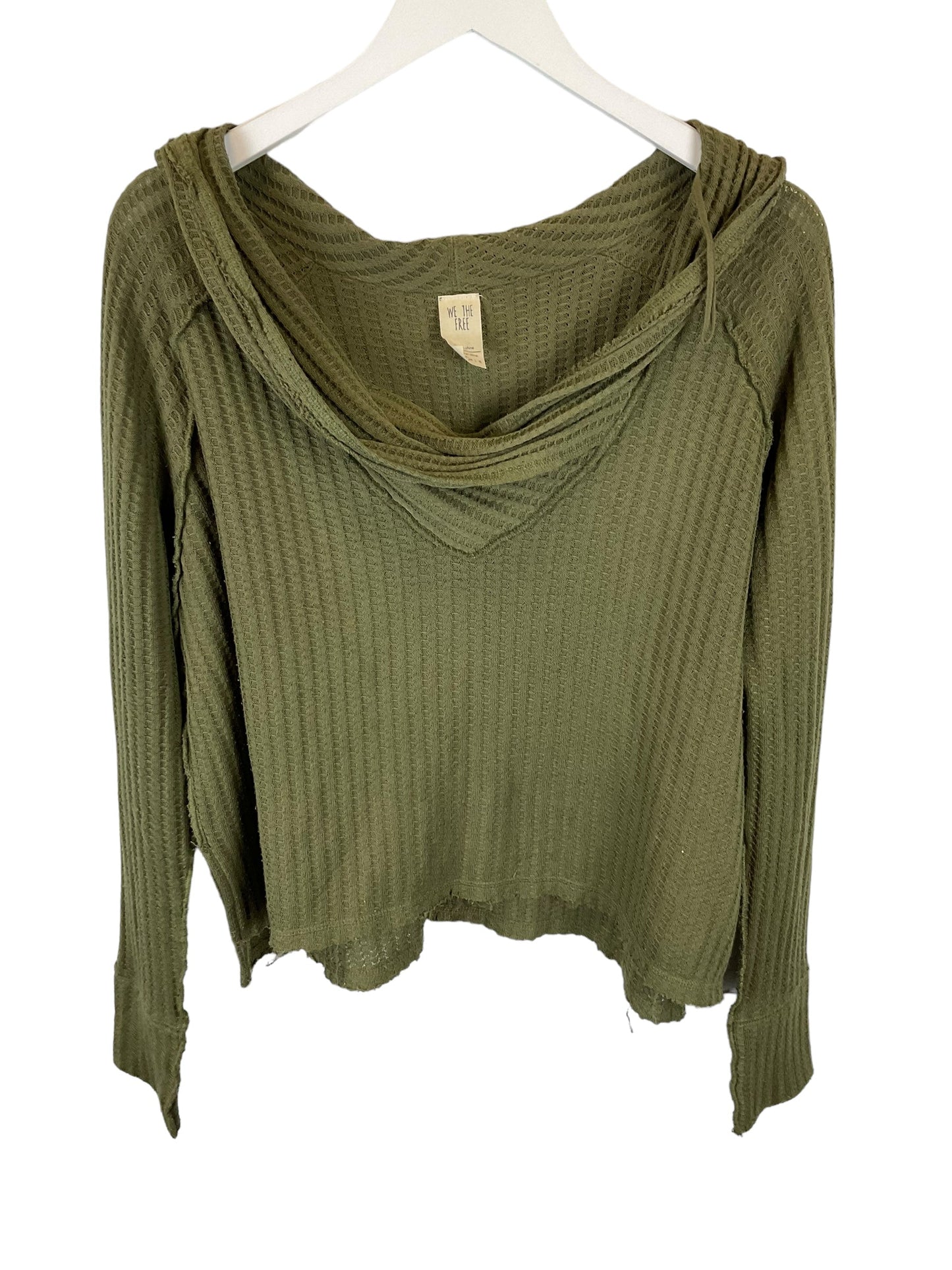 Green Top Long Sleeve We The Free, Size S