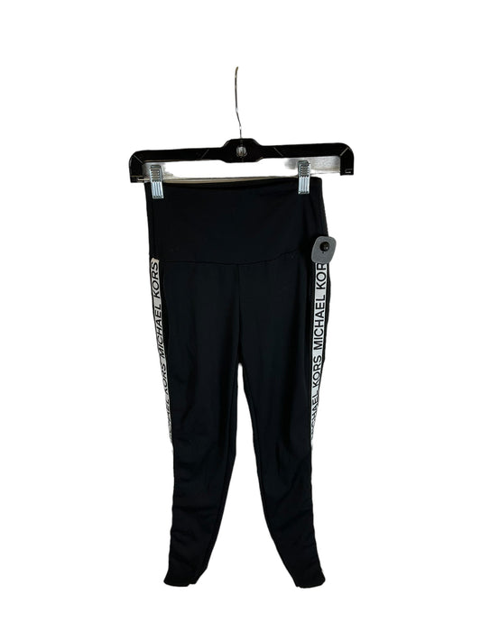 Black Athletic Leggings Michael By Michael Kors, Size Xs