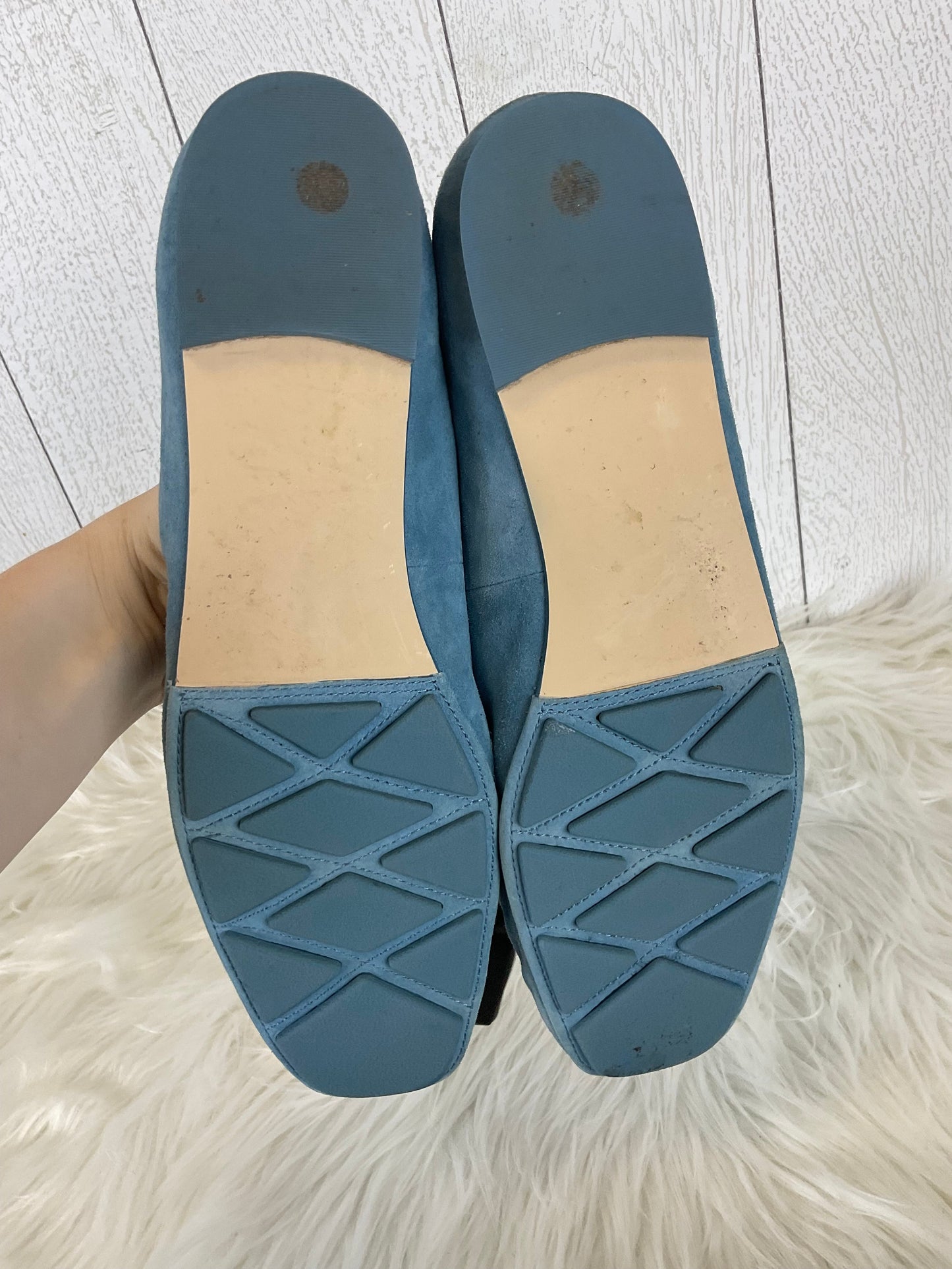Blue Shoes Designer Tory Burch, Size 9.5