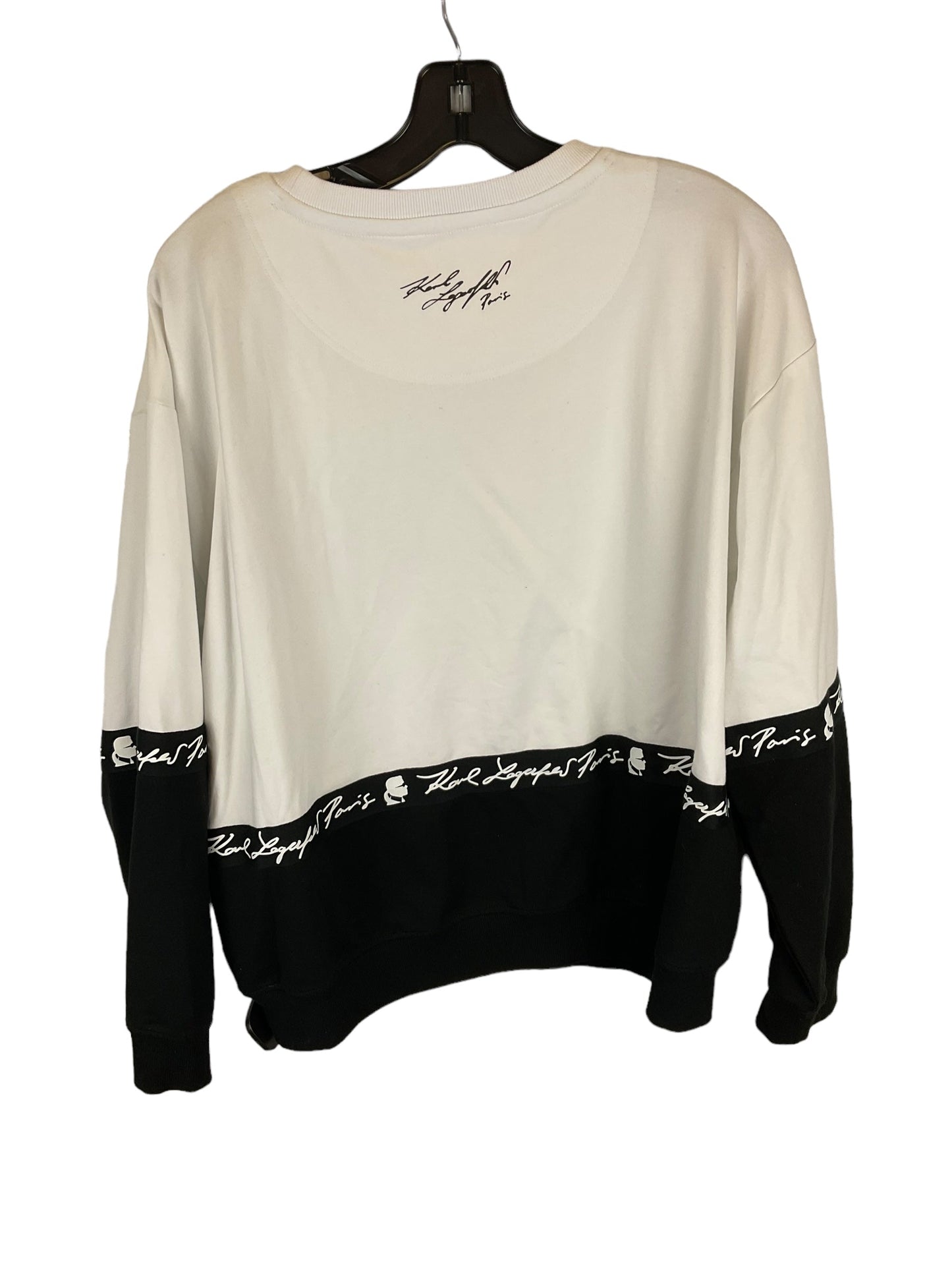 White Top Long Sleeve Karl Lagerfeld, Size L