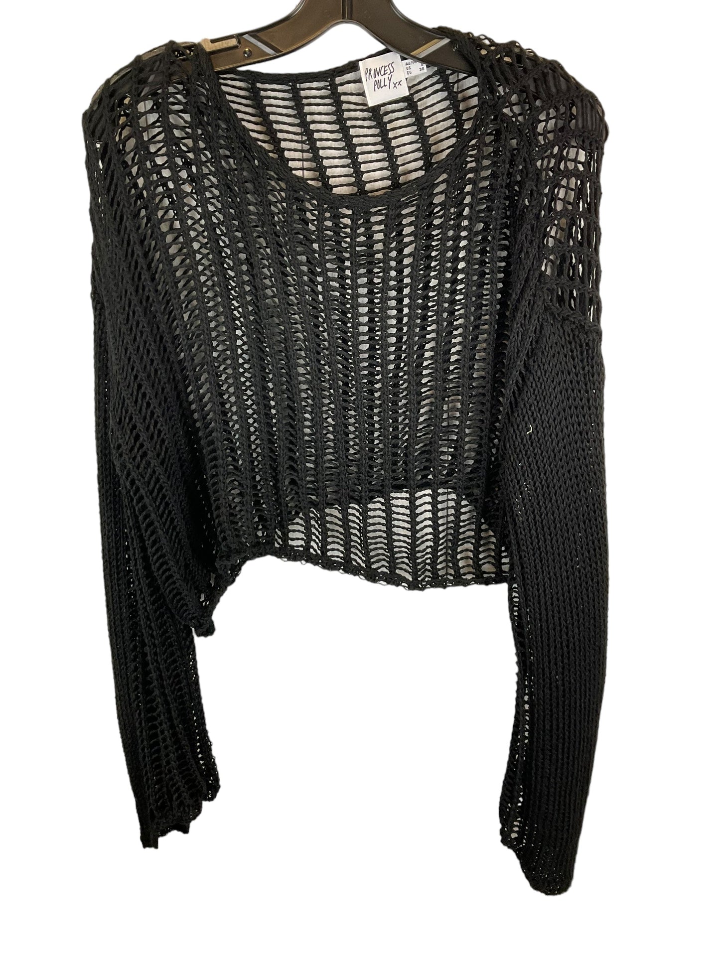 Black Top Long Sleeve Clothes Mentor, Size S