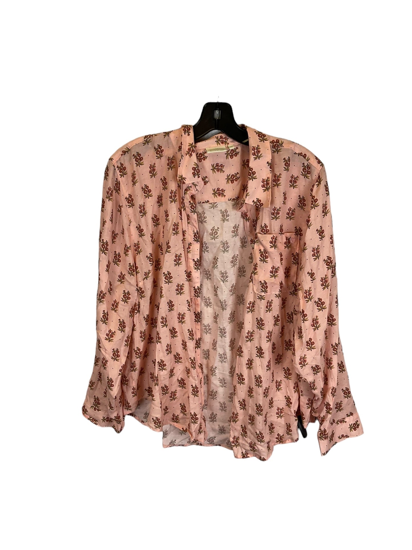 Pink Top Long Sleeve Designer Spartina, Size Xxl