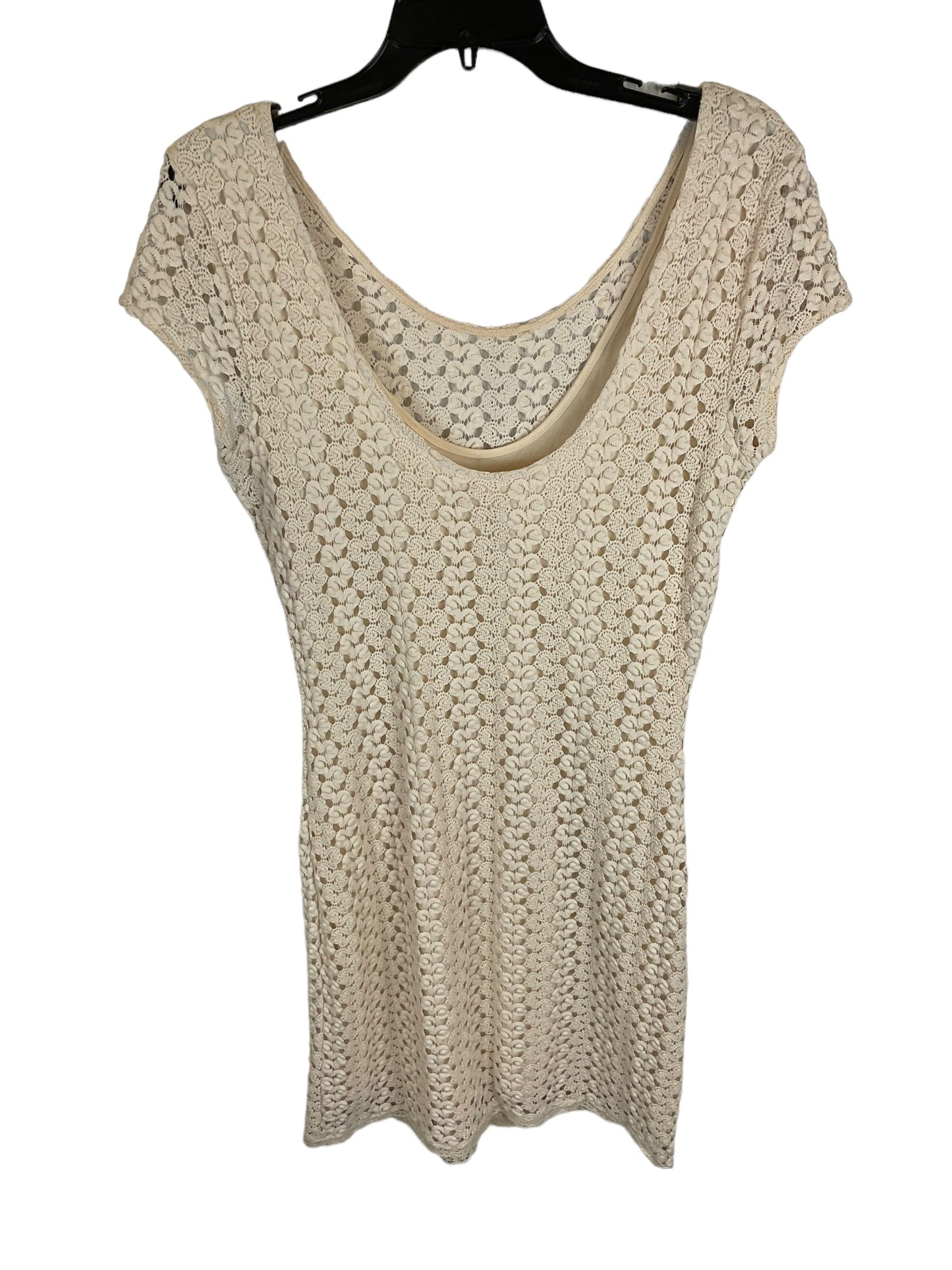 Cream Dress Casual Short Free People, Size L