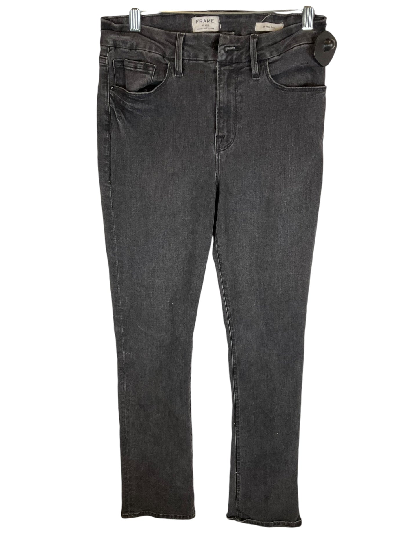 Jeans Boot Cut By Frame In Black Denim, Size: 4