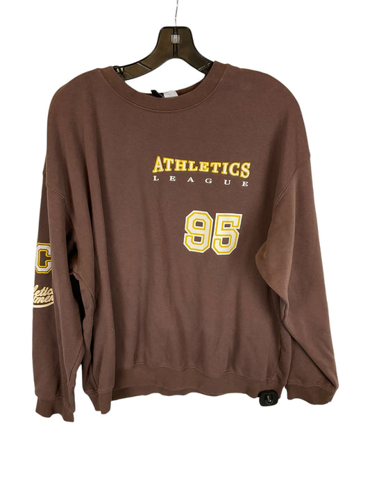 Sweatshirt Crewneck By Divided In Brown, Size: M