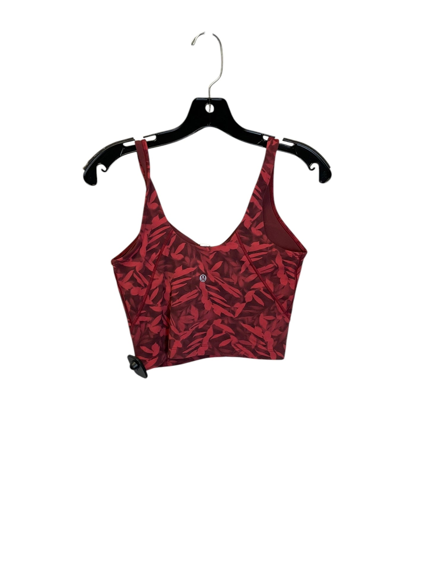 Athletic Tank Top By Lululemon In Red, Size: 6