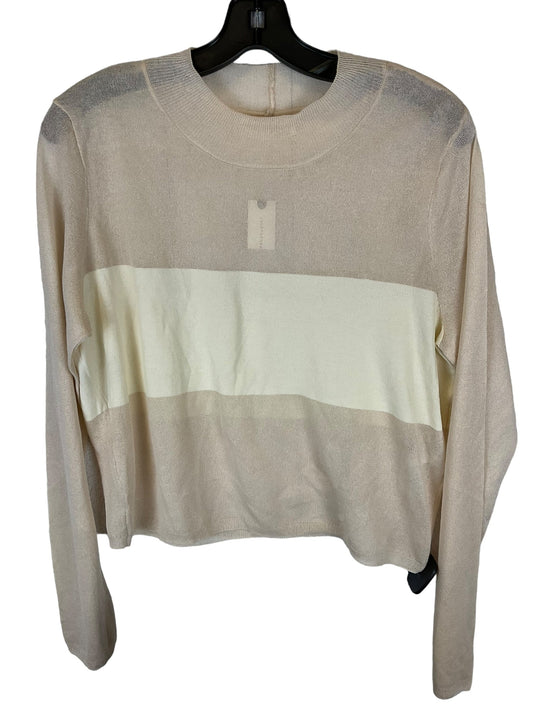 Top Long Sleeve By Anthropologie In Cream, Size: Xl