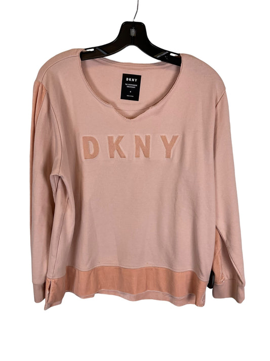 Sweatshirt Crewneck By Dkny In Pink, Size: M