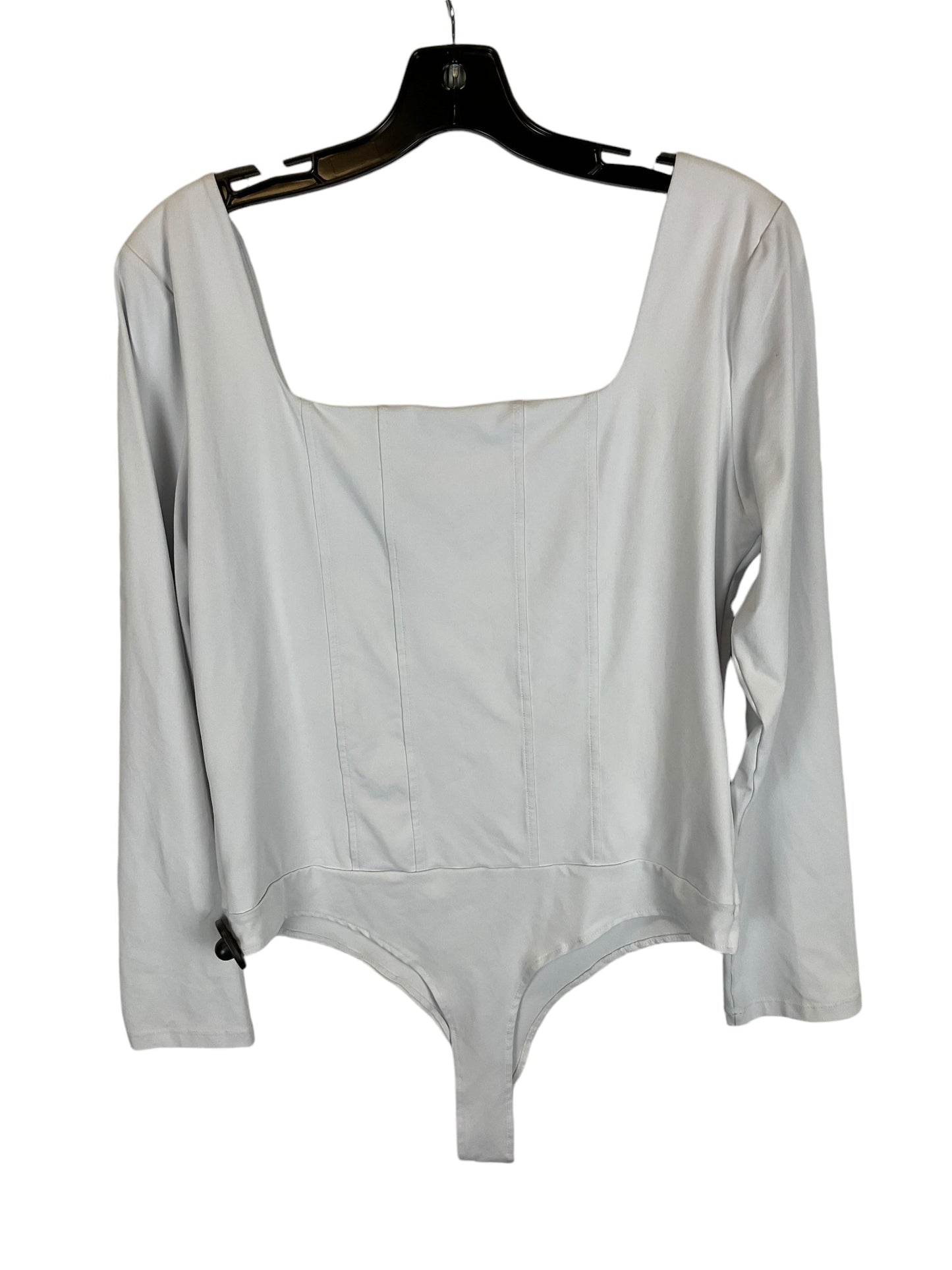 Bodysuit By Clothes Mentor In White, Size: Xl