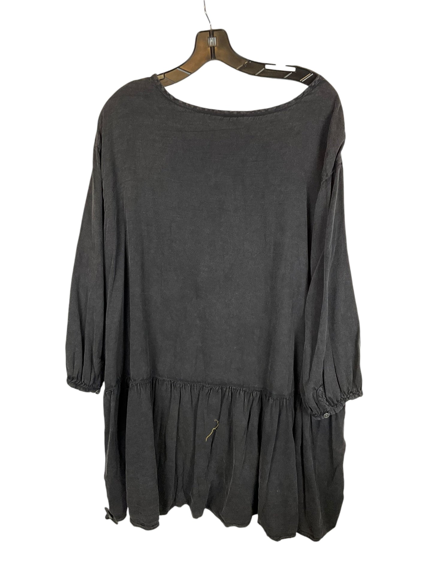 Tunic Long Sleeve By True Craft In Grey, Size: 3x