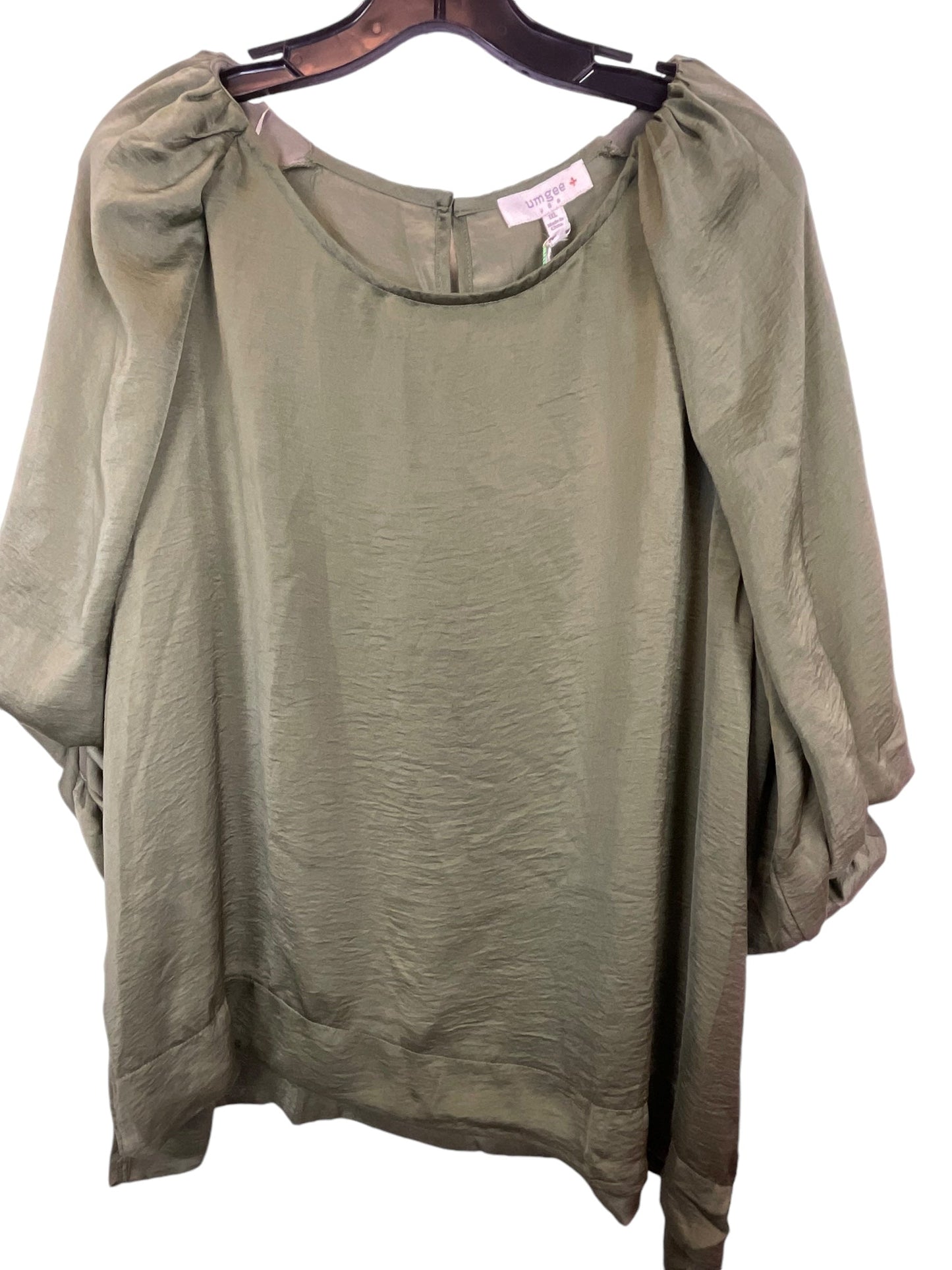 Top Long Sleeve By Umgee In Green, Size: 1x