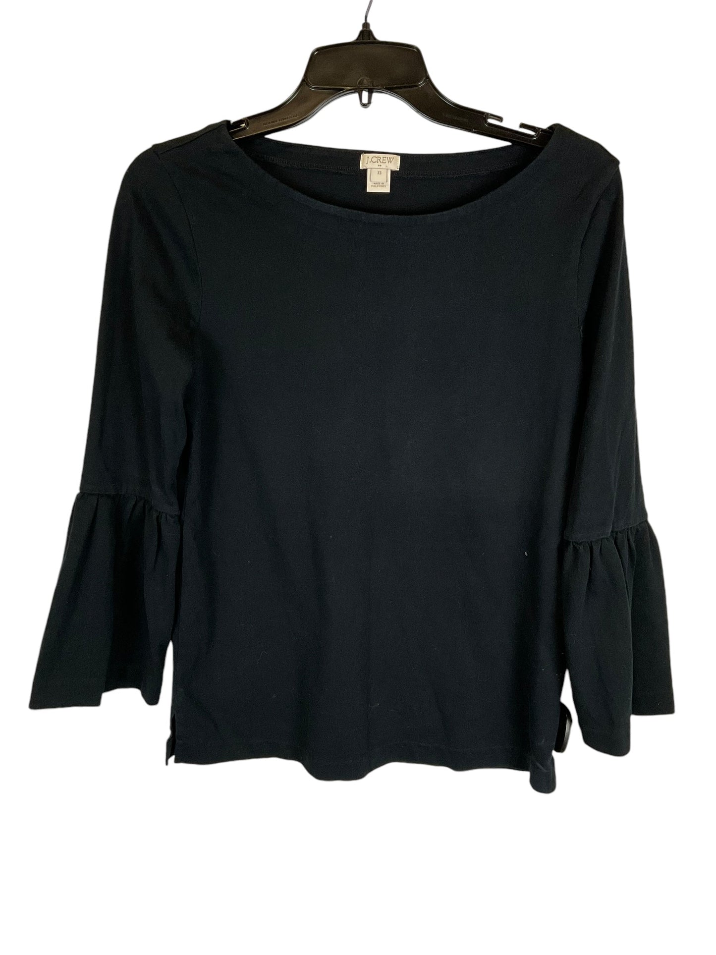 Top Long Sleeve By J. Crew In Black, Size: Xs