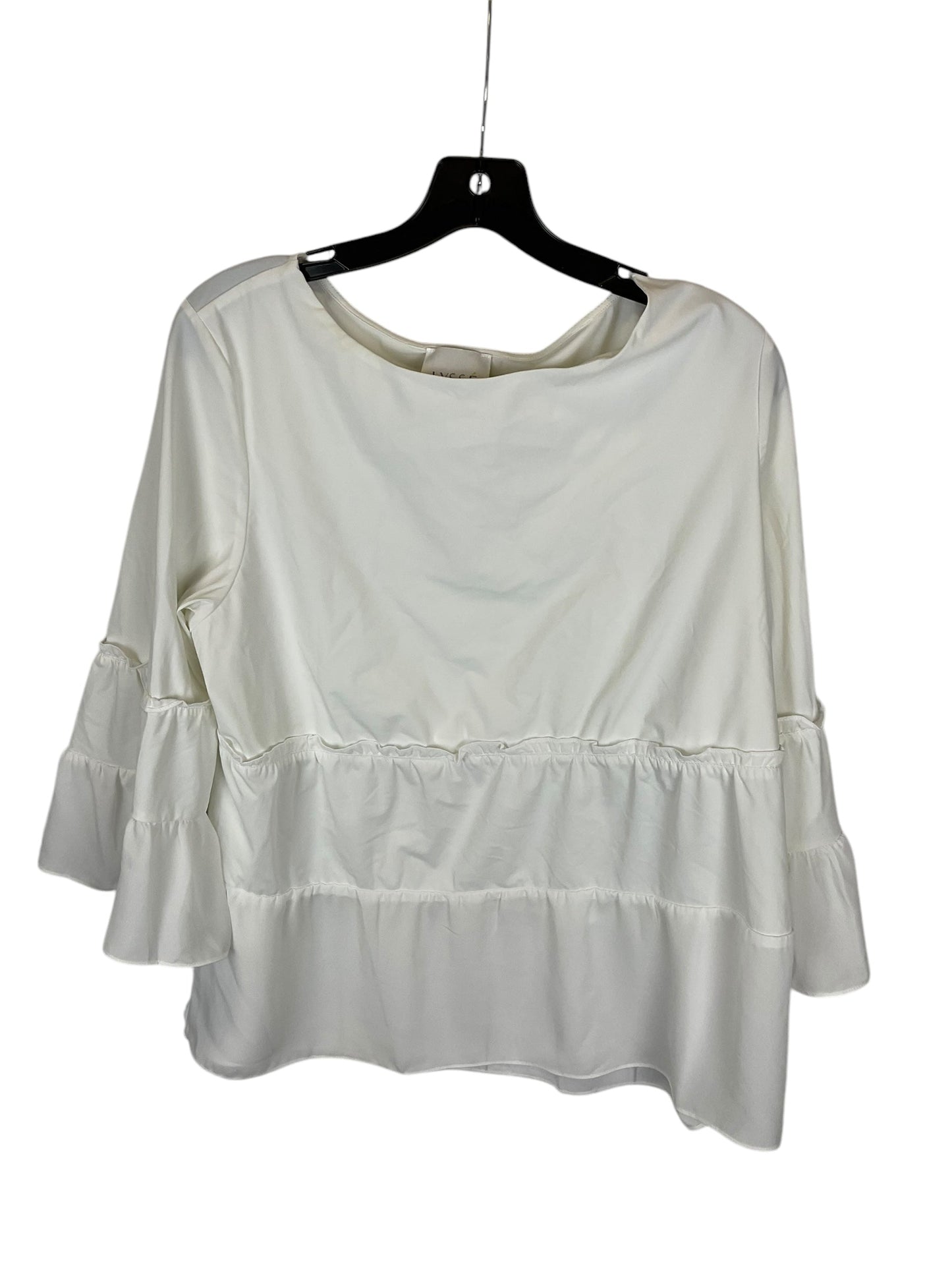 Top Long Sleeve By Lysse In White, Size: Xl