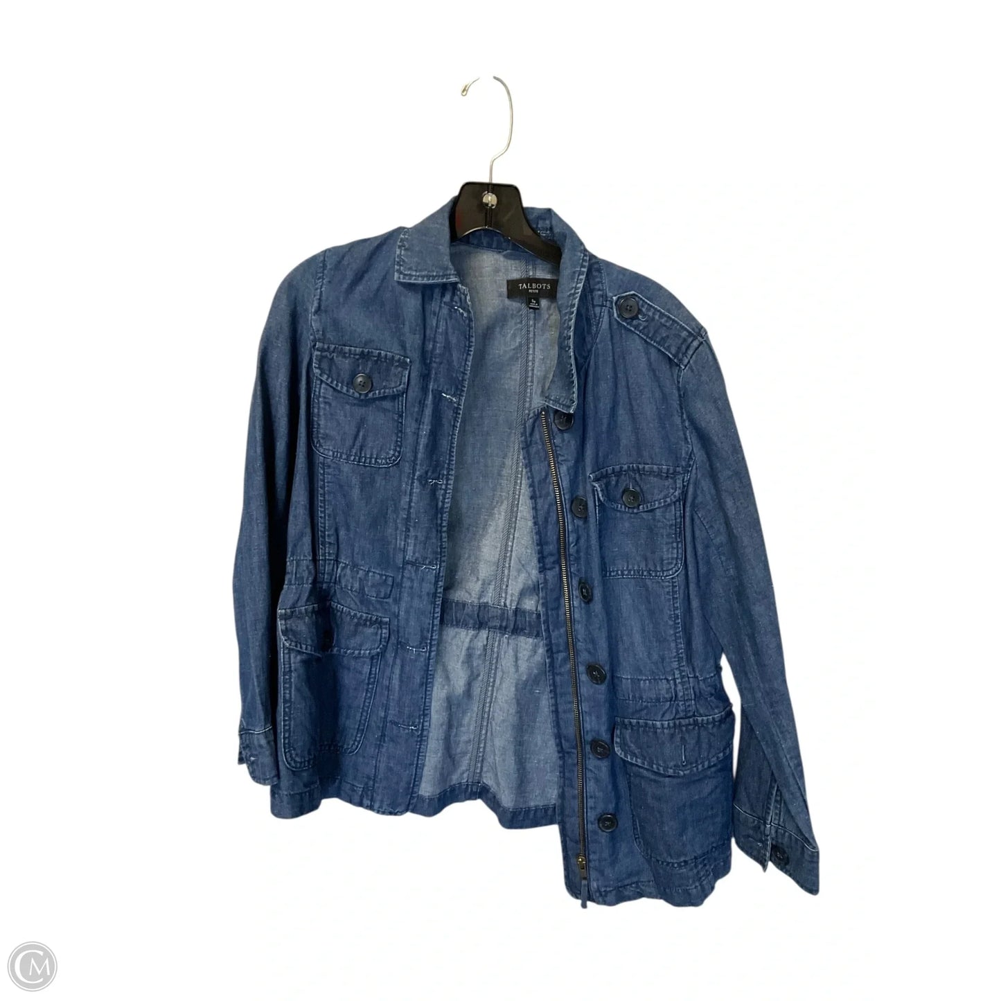 Jacket Denim By Talbots In Blue Denim, Size: S