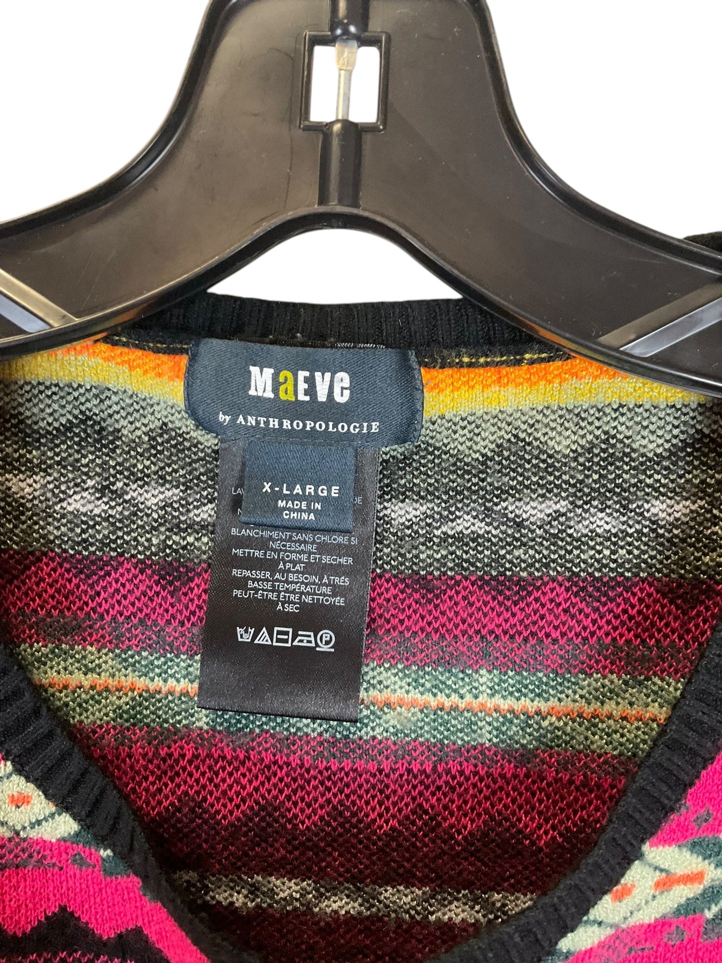 Top Long Sleeve By Maeve In Multi-colored, Size: Xl