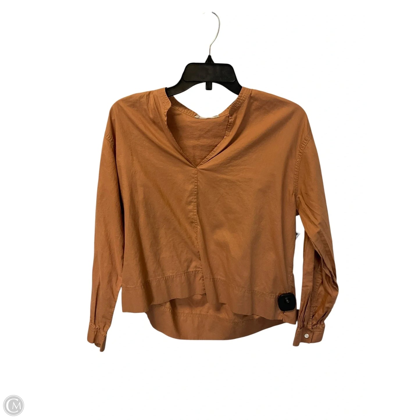 Top Long Sleeve By Everlane In Orange, Size: S