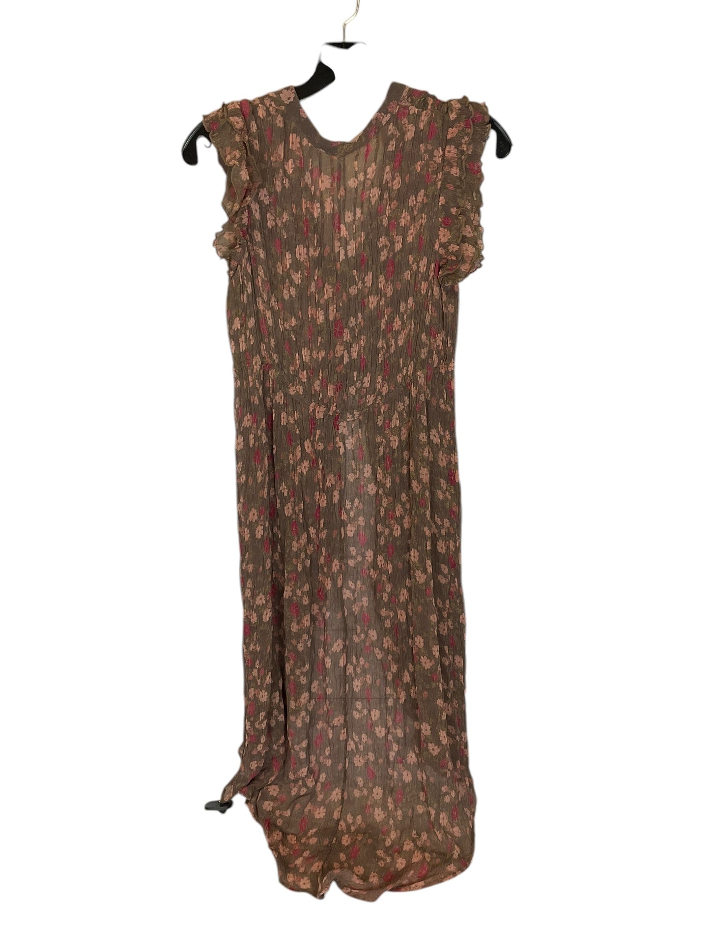 Tunic Short Sleeve By Free People In Brown, Size: M