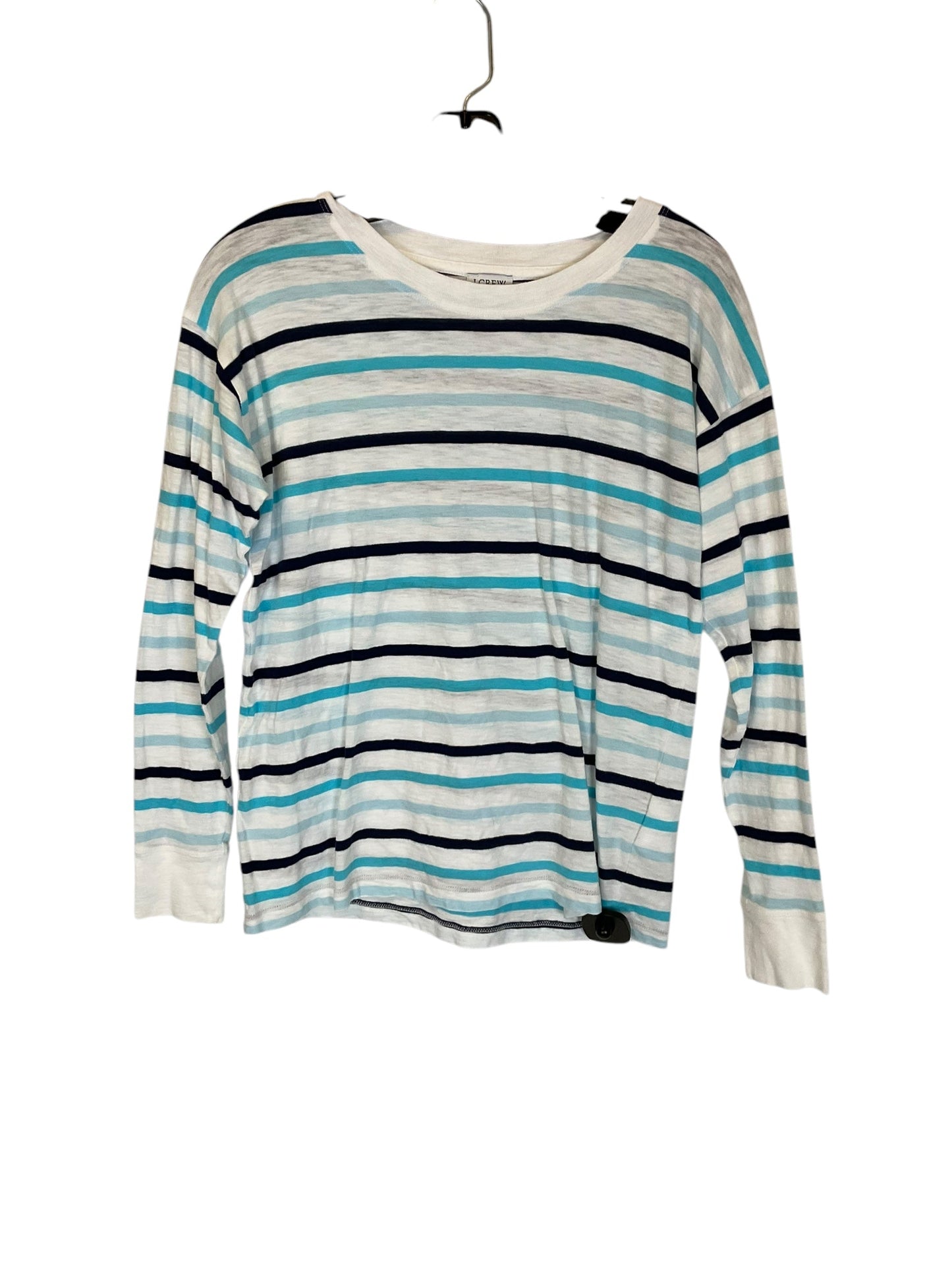 Top Long Sleeve By J. Crew In White, Size: Xs