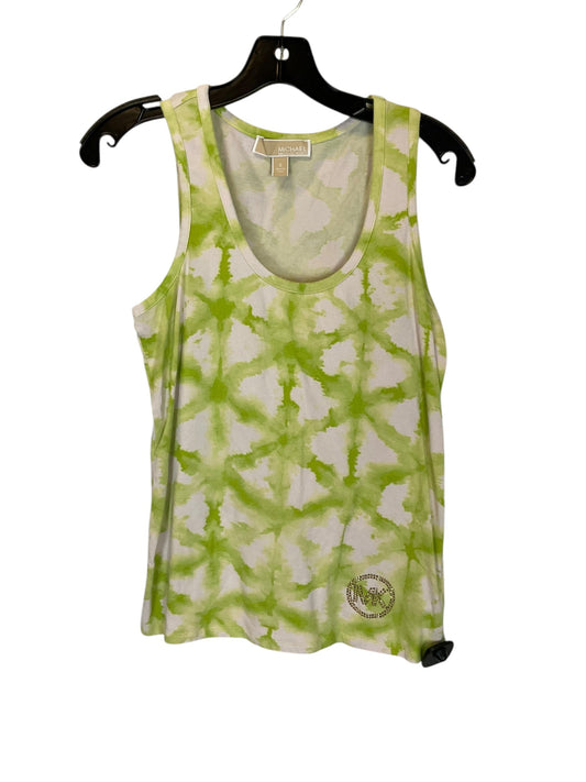 Top Sleeveless By Michael By Michael Kors In Tie Dye Print, Size: S