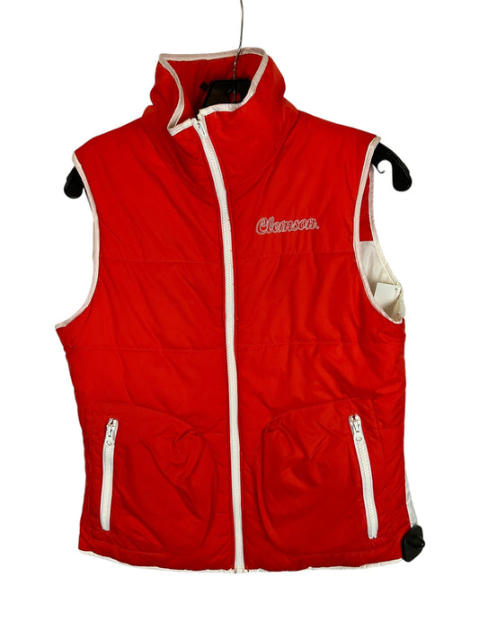 Vest Puffer & Quilted By Columbia In Orange & White, Size: S