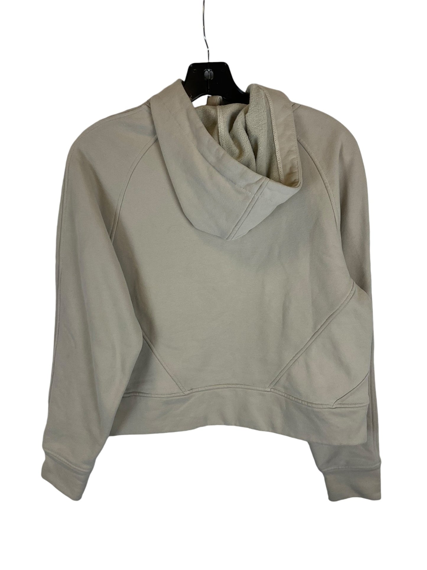 Sweatshirt Hoodie By Clothes Mentor In Cream, Size: S