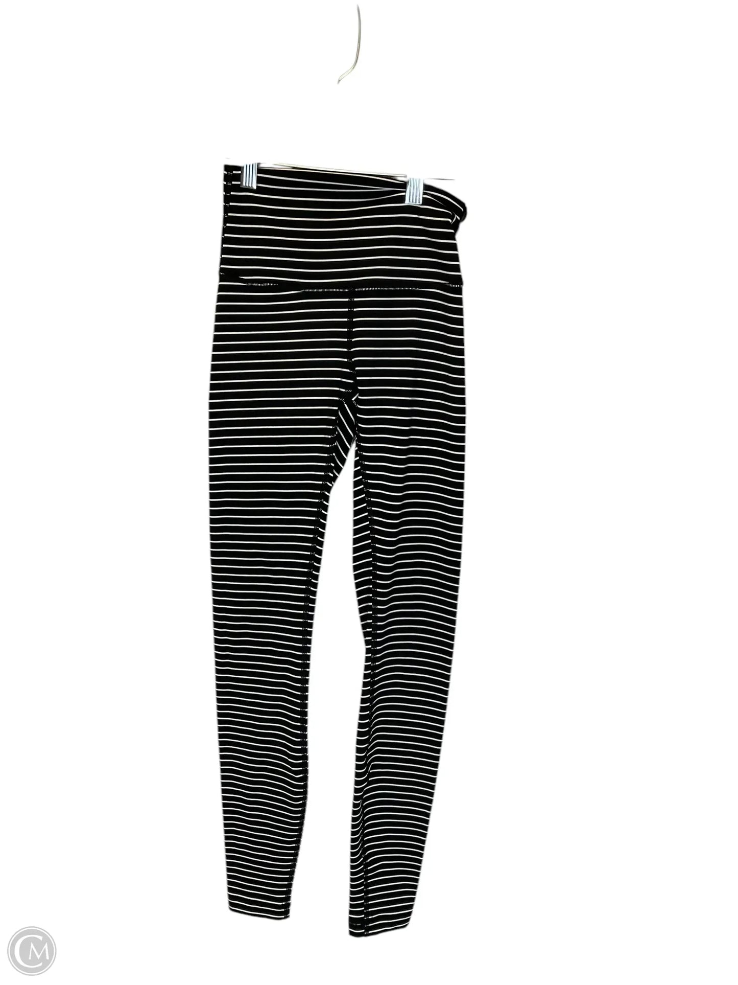 Athletic Leggings By Lululemon In Black & White, Size: 2