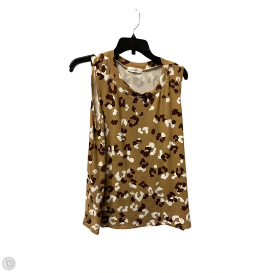 Top Sleeveless By Clothes Mentor In Animal Print, Size: L
