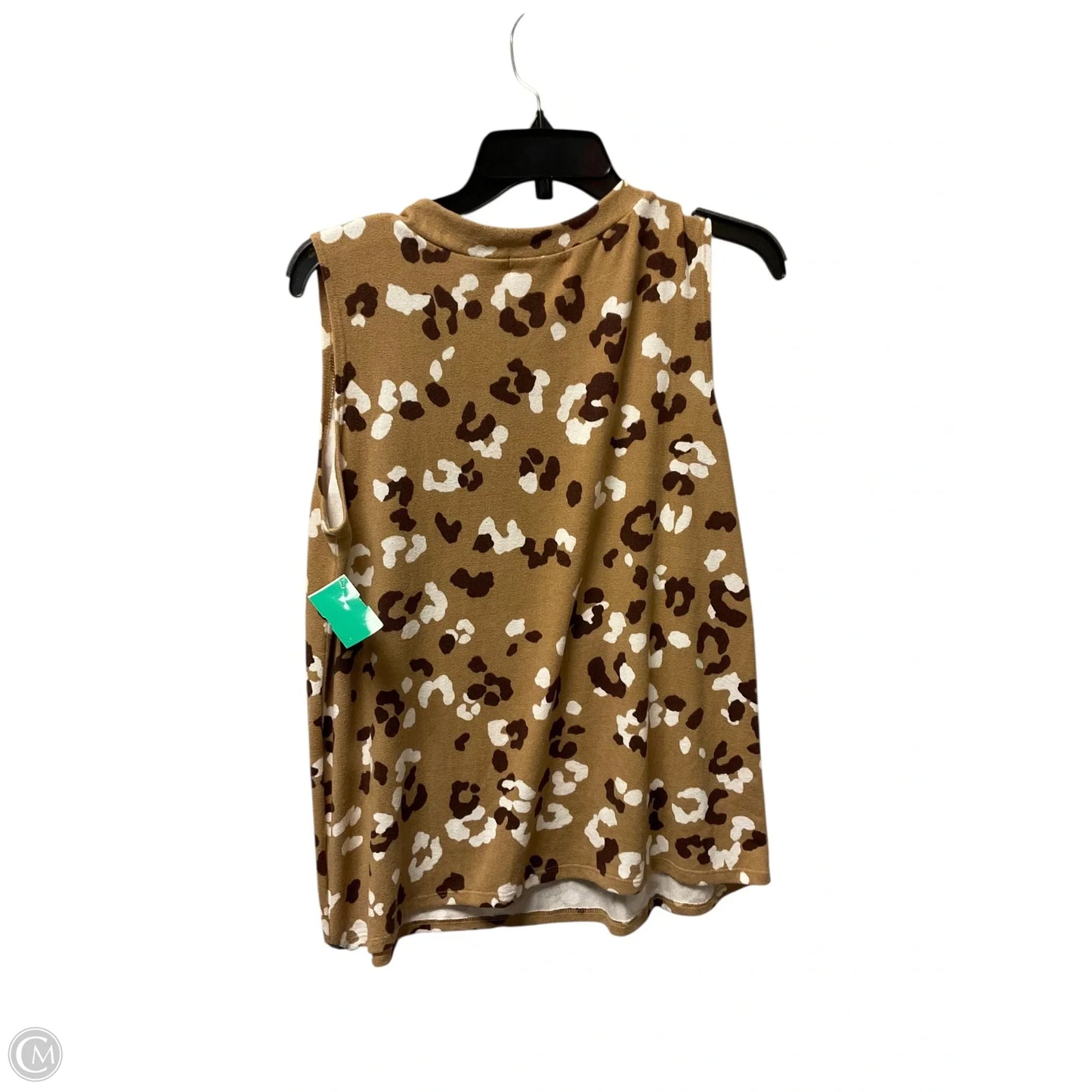 Top Sleeveless By Clothes Mentor In Animal Print, Size: L