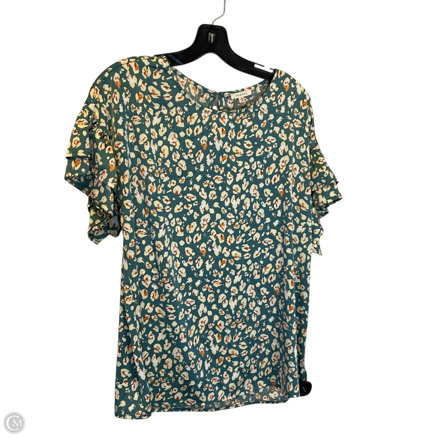 Top Short Sleeve By Jodifl In Blue, Size: S