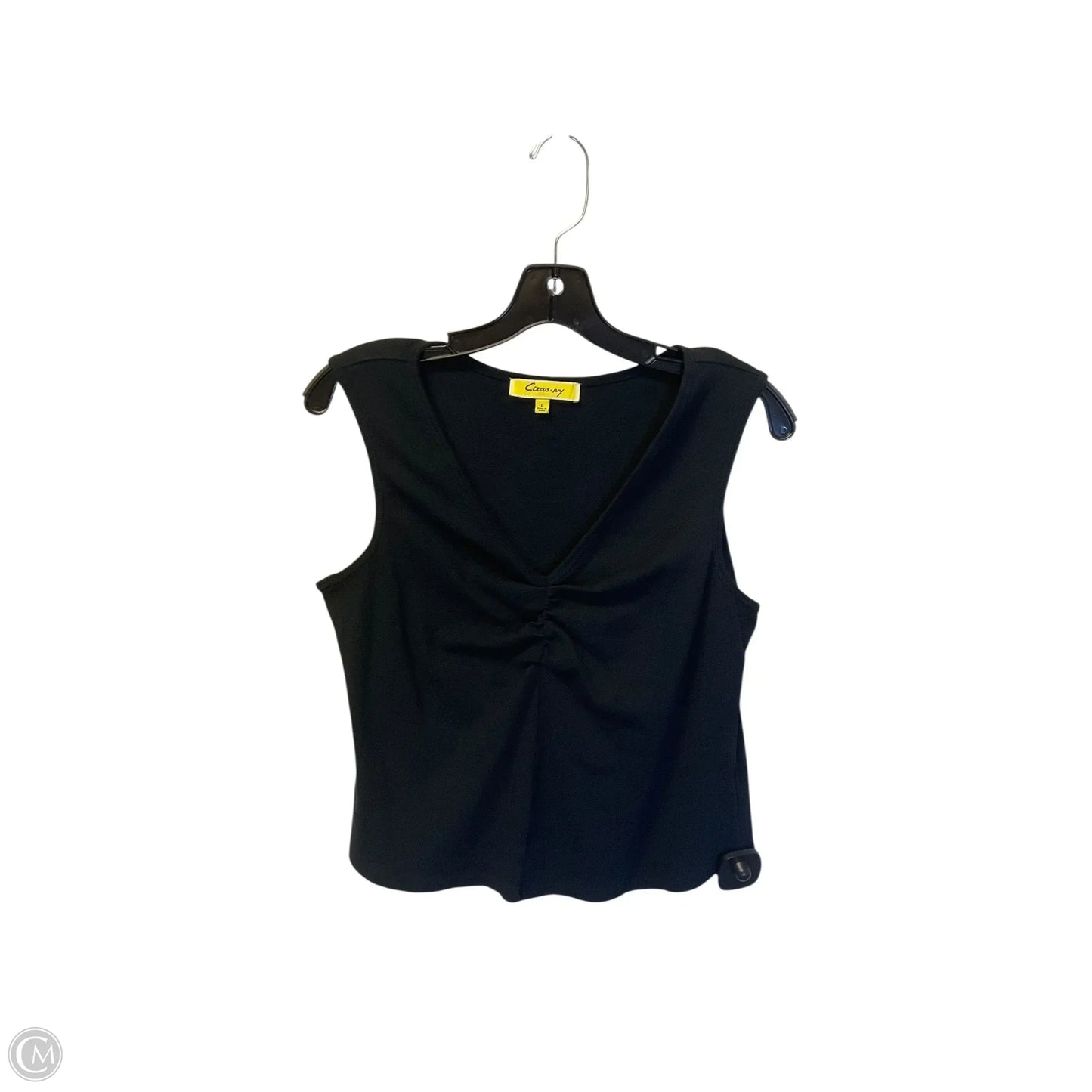 Top Sleeveless By Clothes Mentor In Black, Size: L