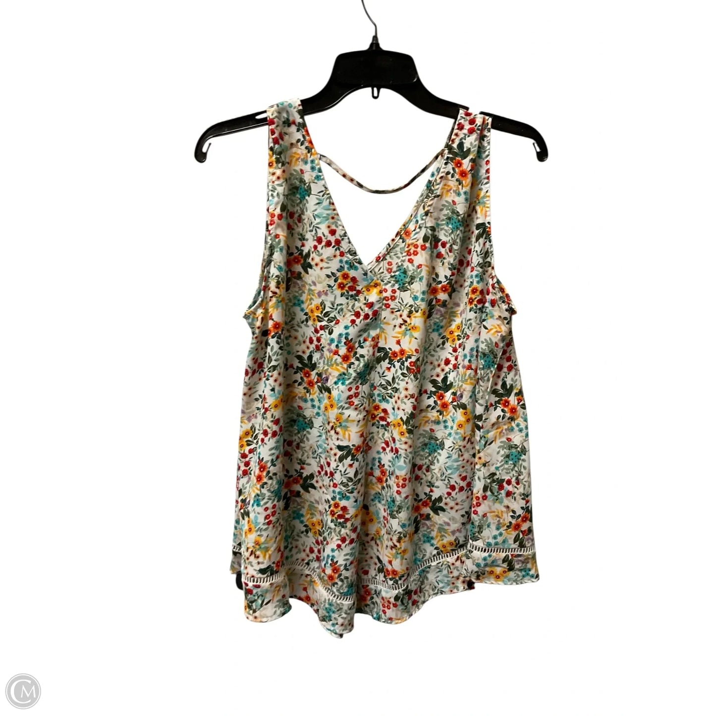 Top Sleeveless By Ana In Floral Print, Size: Xl