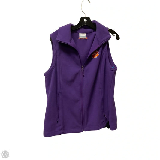 Vest Fleece By Columbia In Purple, Size: L