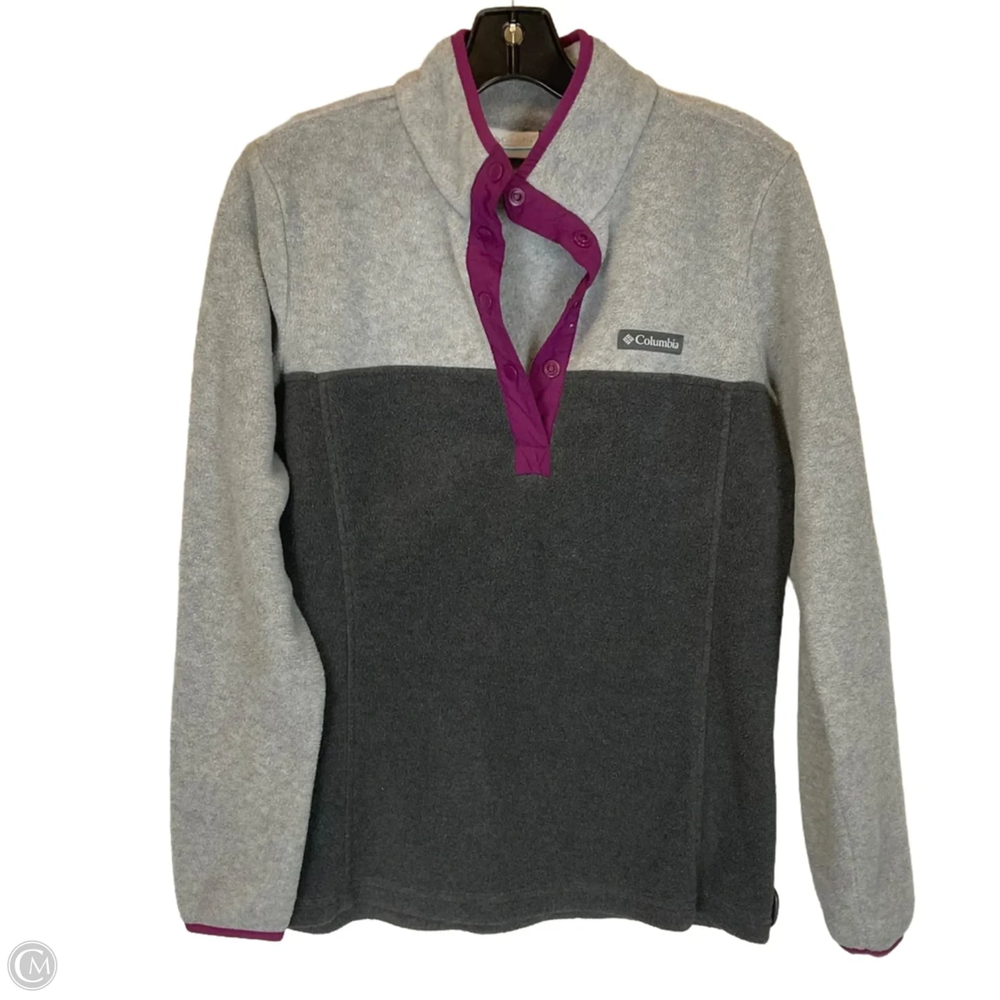 Jacket Fleece By Columbia In Grey, Size: M