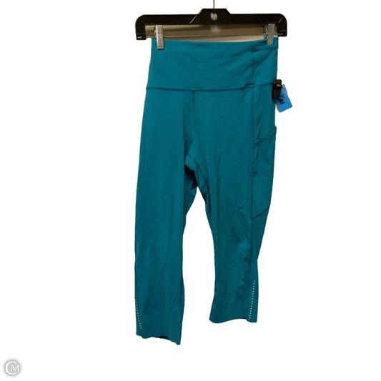 Athletic Capris By Lululemon In Blue, Size: 12