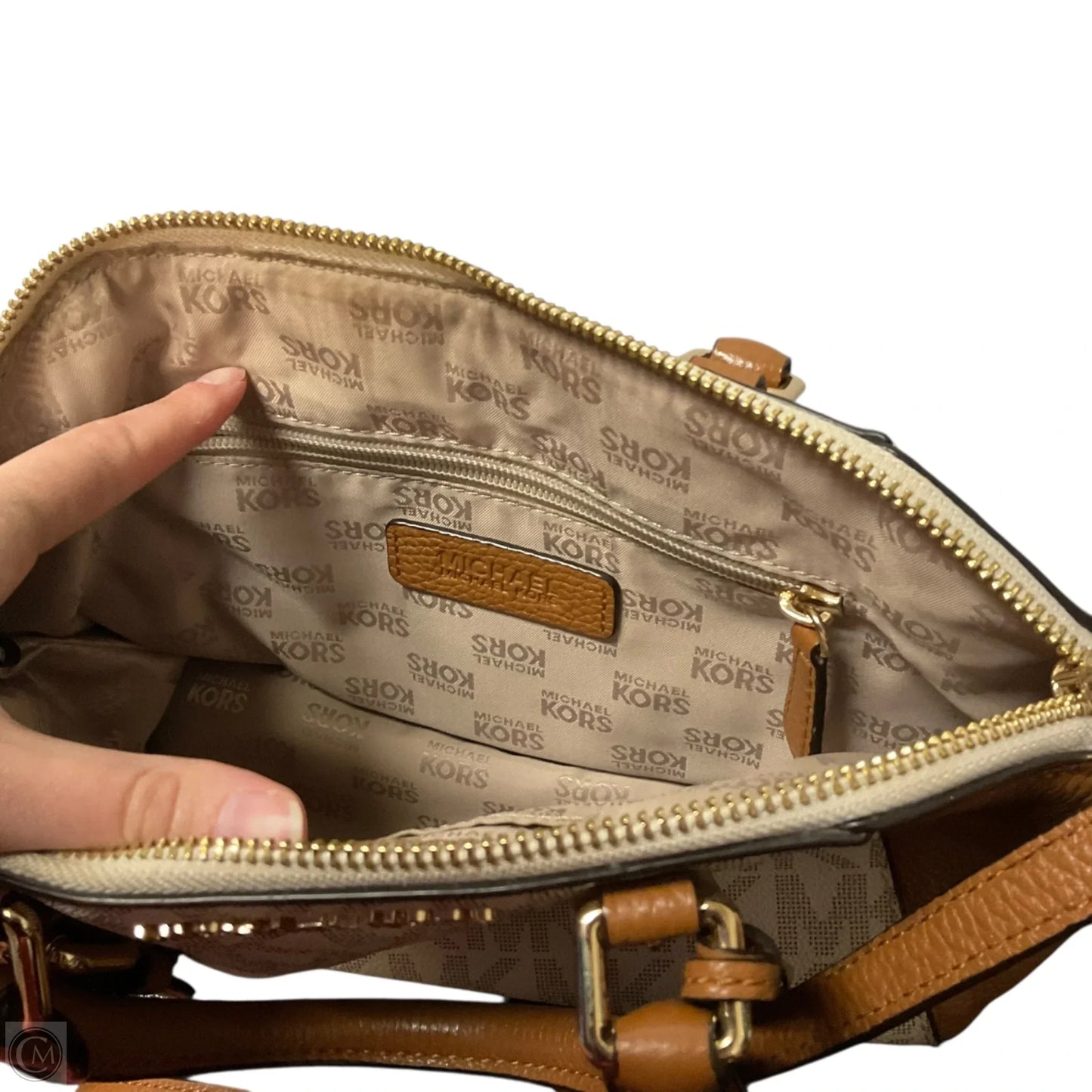 Crossbody Designer By Michael Kors, Size: Medium