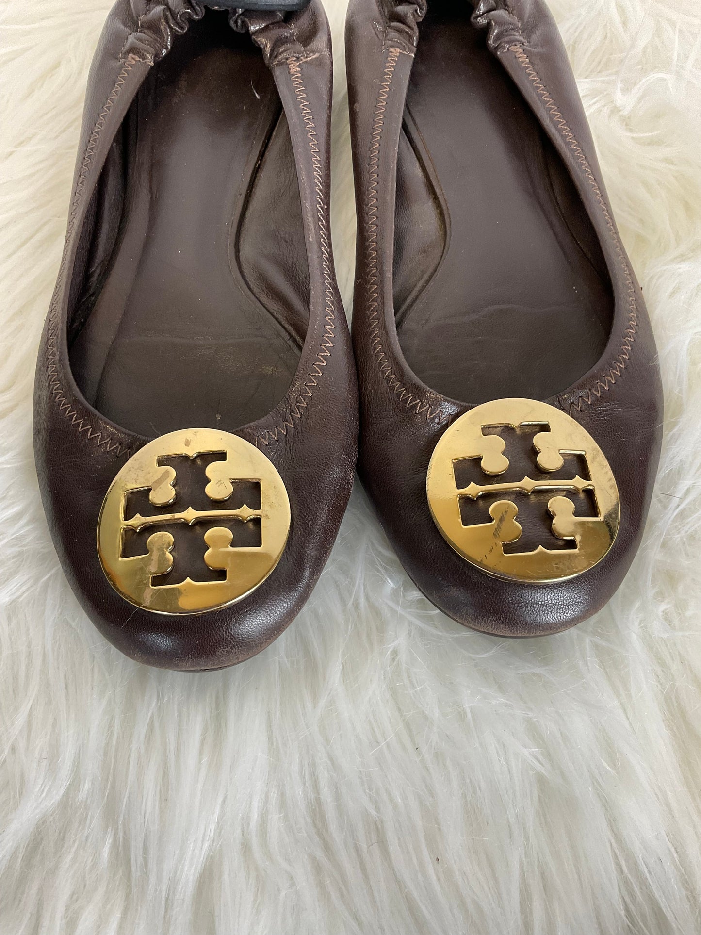 Brown Shoes Designer Tory Burch, Size 7
