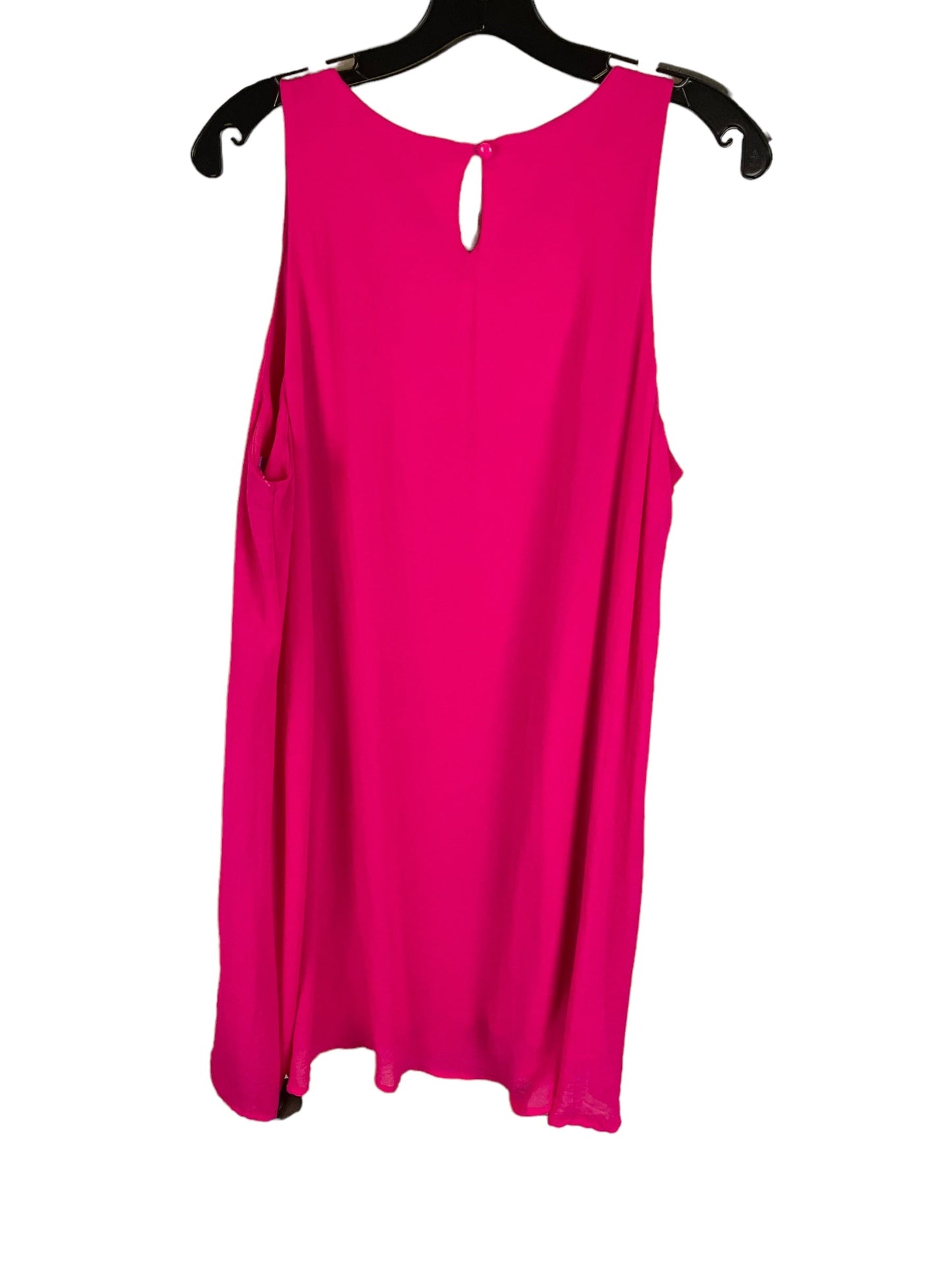 Pink Dress Casual Short Tacera, Size 1x