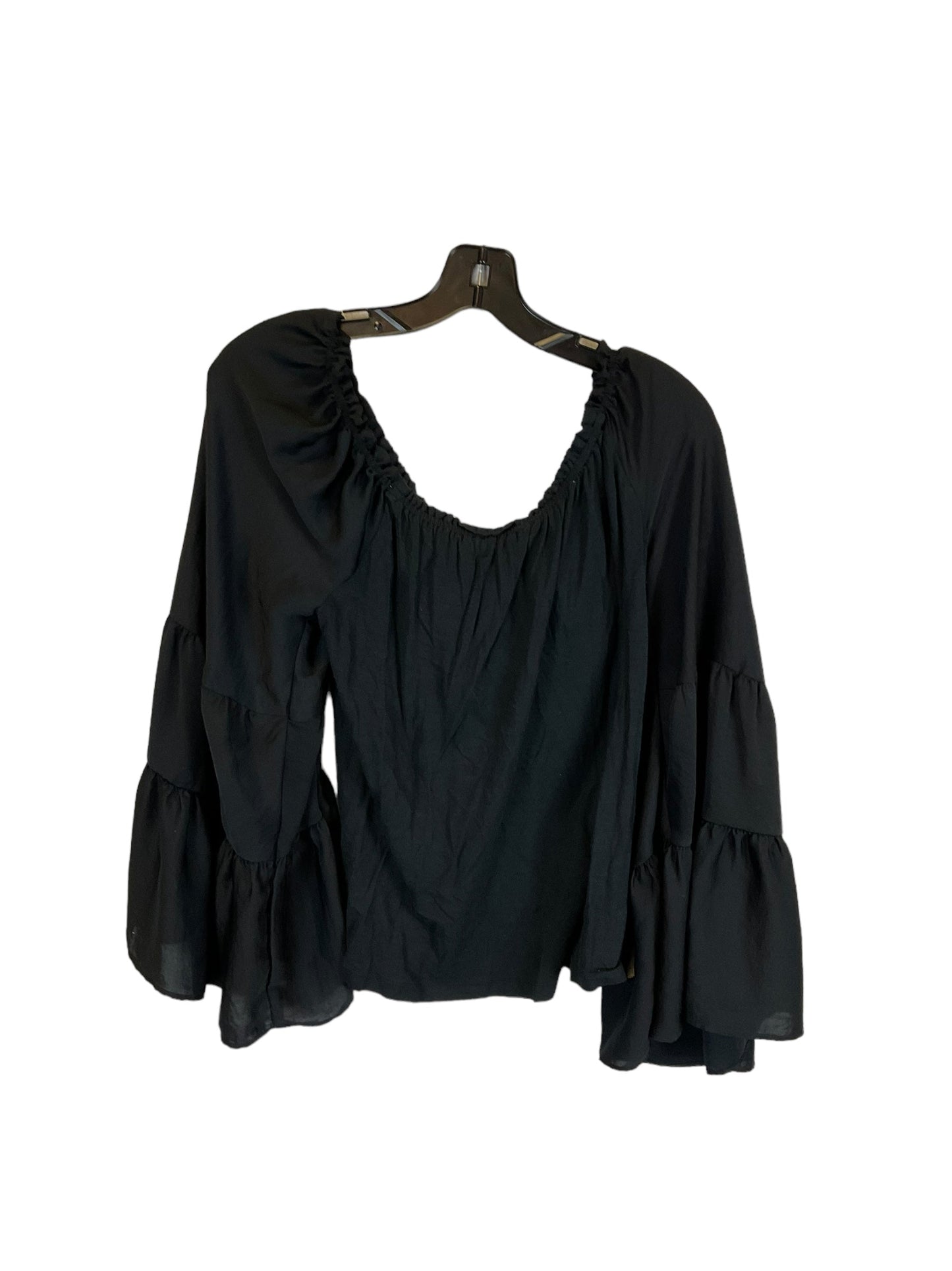 Black Top Long Sleeve Anthropologie, Size S