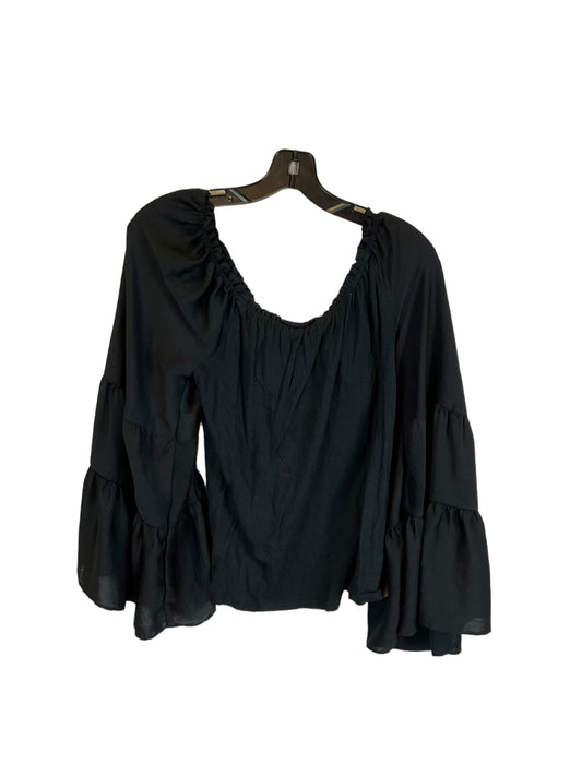 Black Top Long Sleeve Anthropologie, Size S