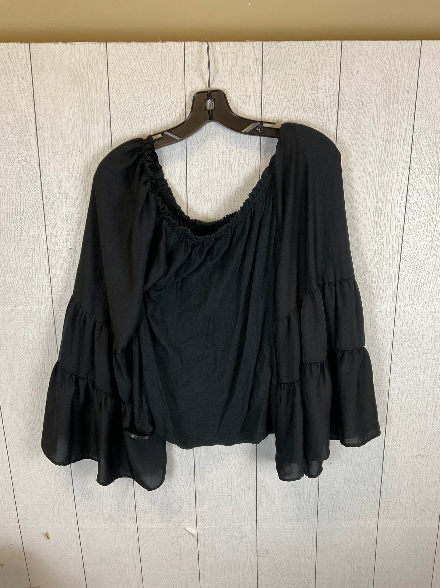 Black Top Long Sleeve Anthropologie, Size S